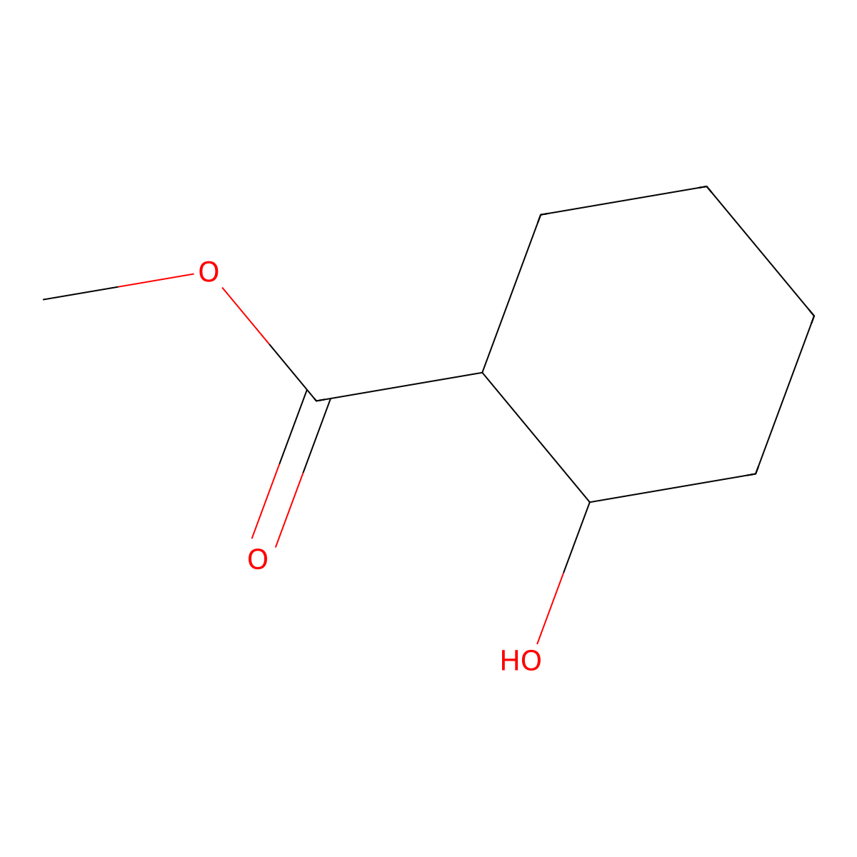 methyl (1S,2R)-2-hydroxycyclohexane-1-carboxylate molecular structure, CAS 13375-11-6