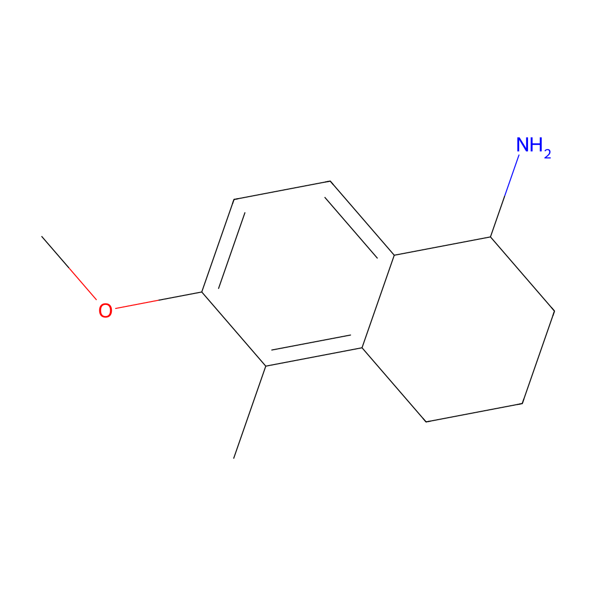 6-Methoxy-5-methyl-1,2,3,4-tetrahydronaphthalen-1-amine molecular structure, CAS 1337524-11-4