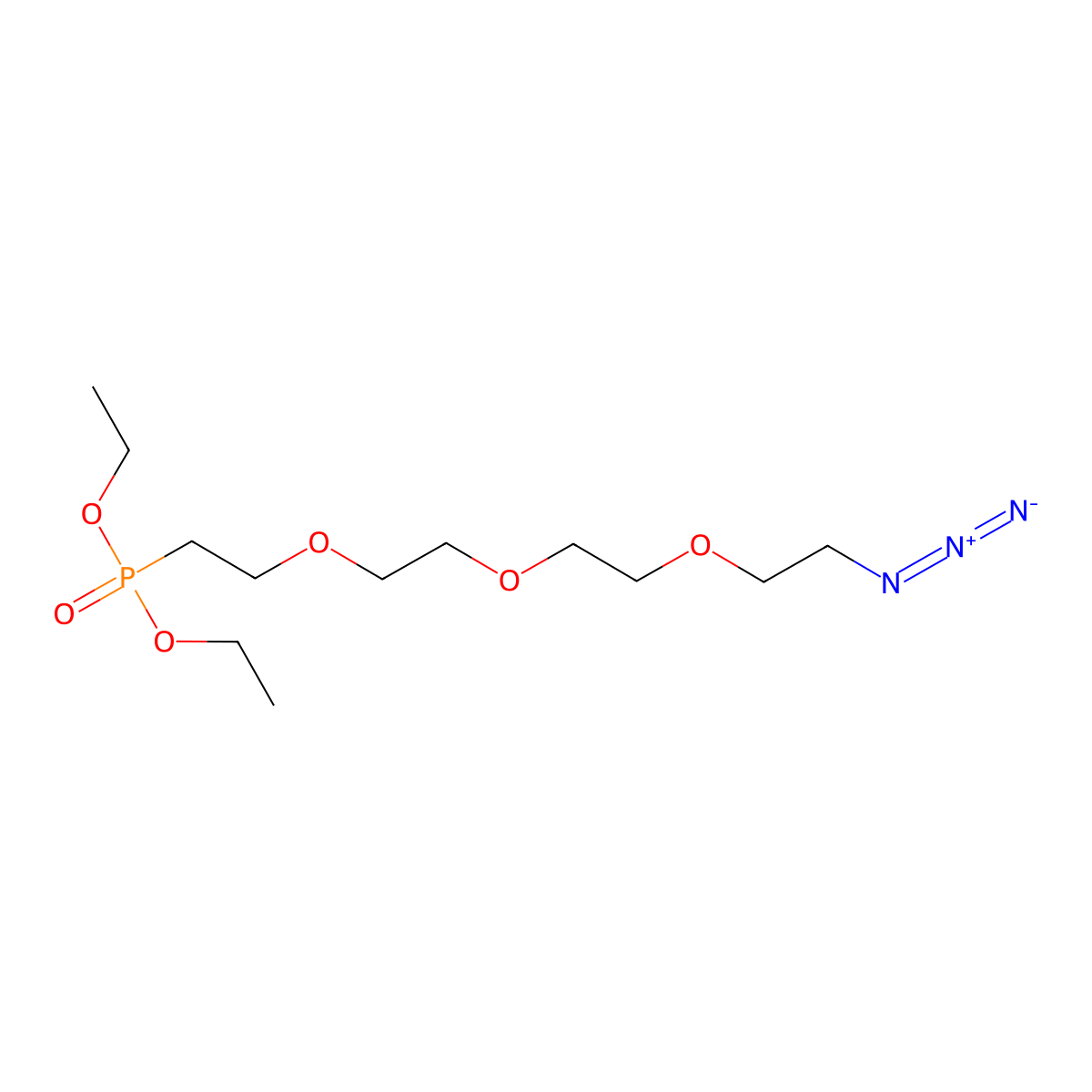 Azido-PEG3-phosphonic acid ethyl ester molecular structure, CAS 1337527-24-8
