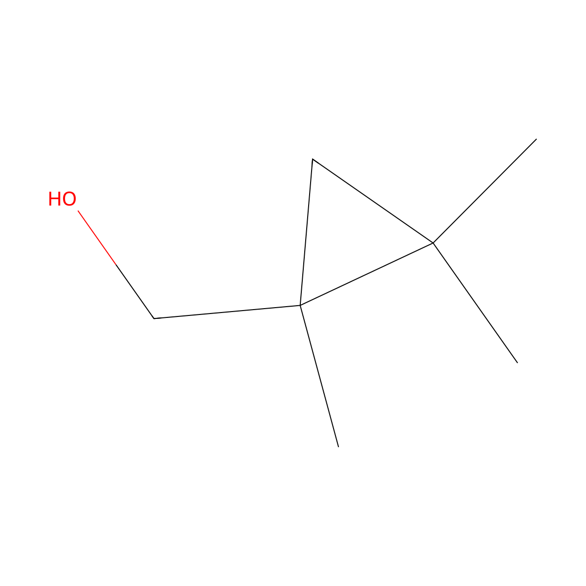 (1,2,2-Trimethylcyclopropyl)methanol molecular structure, CAS 133753-26-1