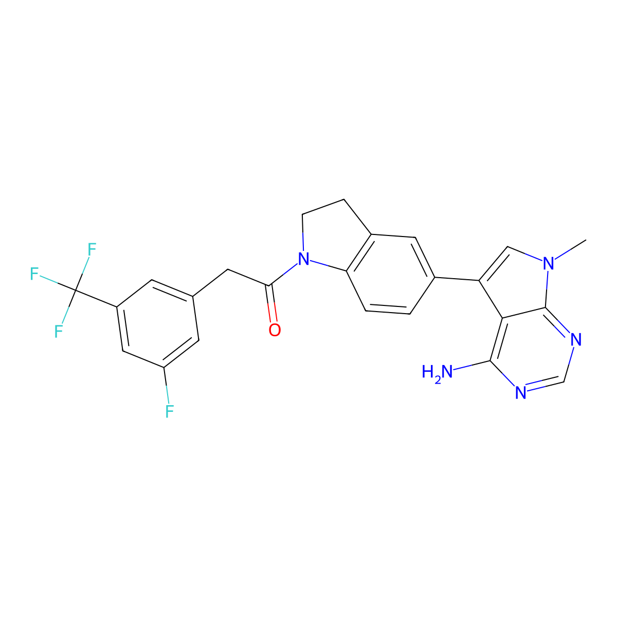GSK PERK Inhibitor molecular structure, CAS 1337531-89-1