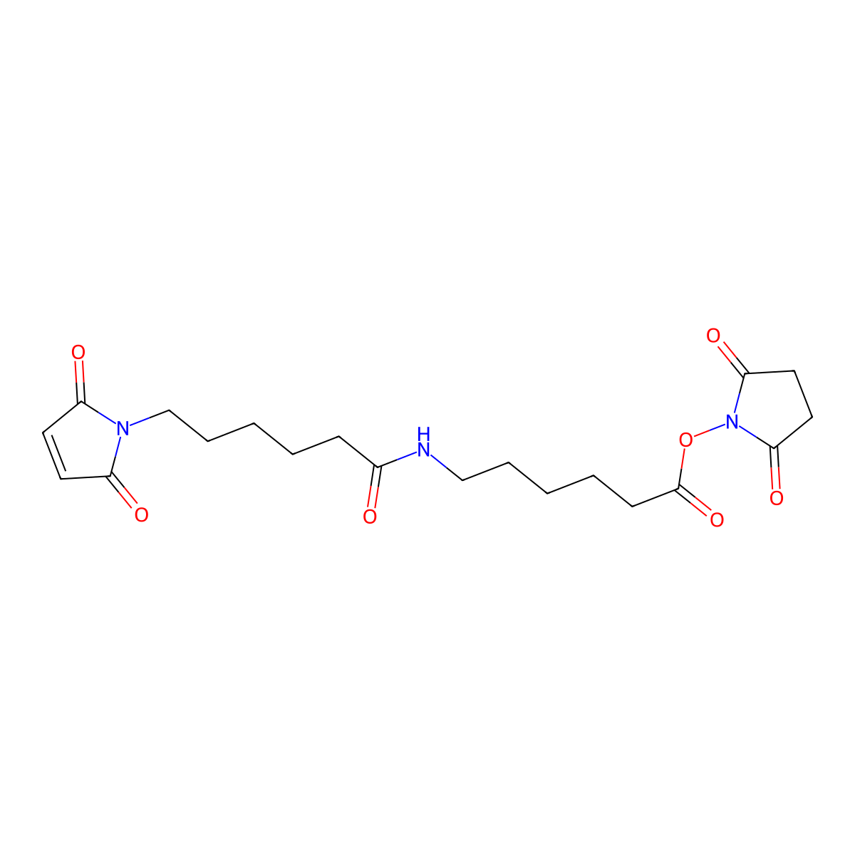 6-[N-(6-Maleimidocaproyl)]caproic acid nhs molecular structure, CAS 1337538-62-1