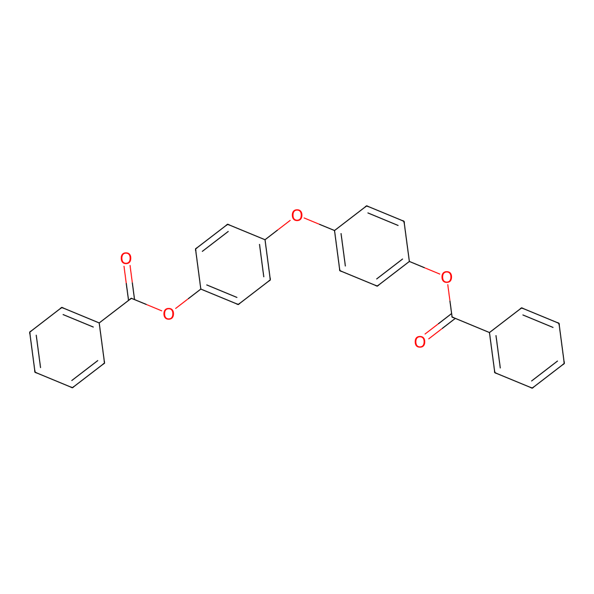 4-[4-(Benzoyloxy)phenoxy]phenyl benzoate molecular structure, CAS 13376-67-5