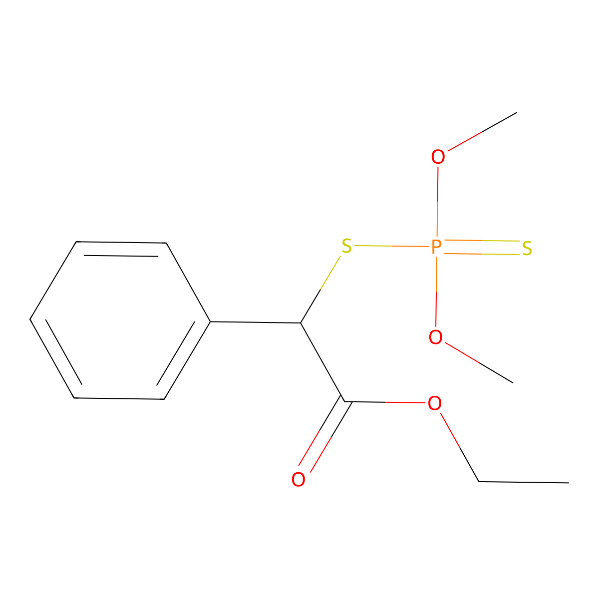 Phenthoate molecular structure, CAS 13376-78-8