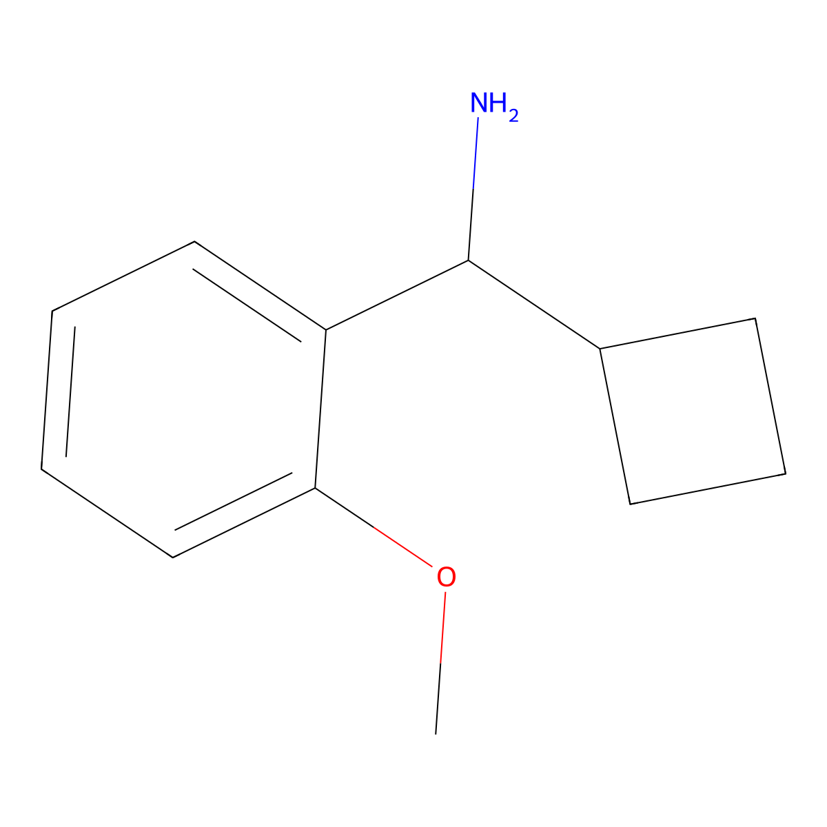 Cyclobutyl(2-methoxyphenyl)methanamine molecular structure, CAS 1337605-33-0