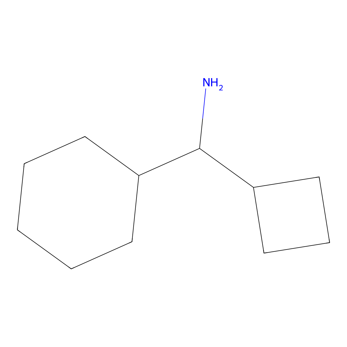 Cyclobutyl(cyclohexyl)methanamine molecular structure, CAS 1337610-10-2