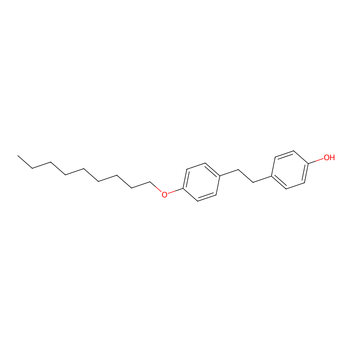 4-[4-(Nonyloxy)phenethyl]benzenol molecular structure, CAS 133763-98-1