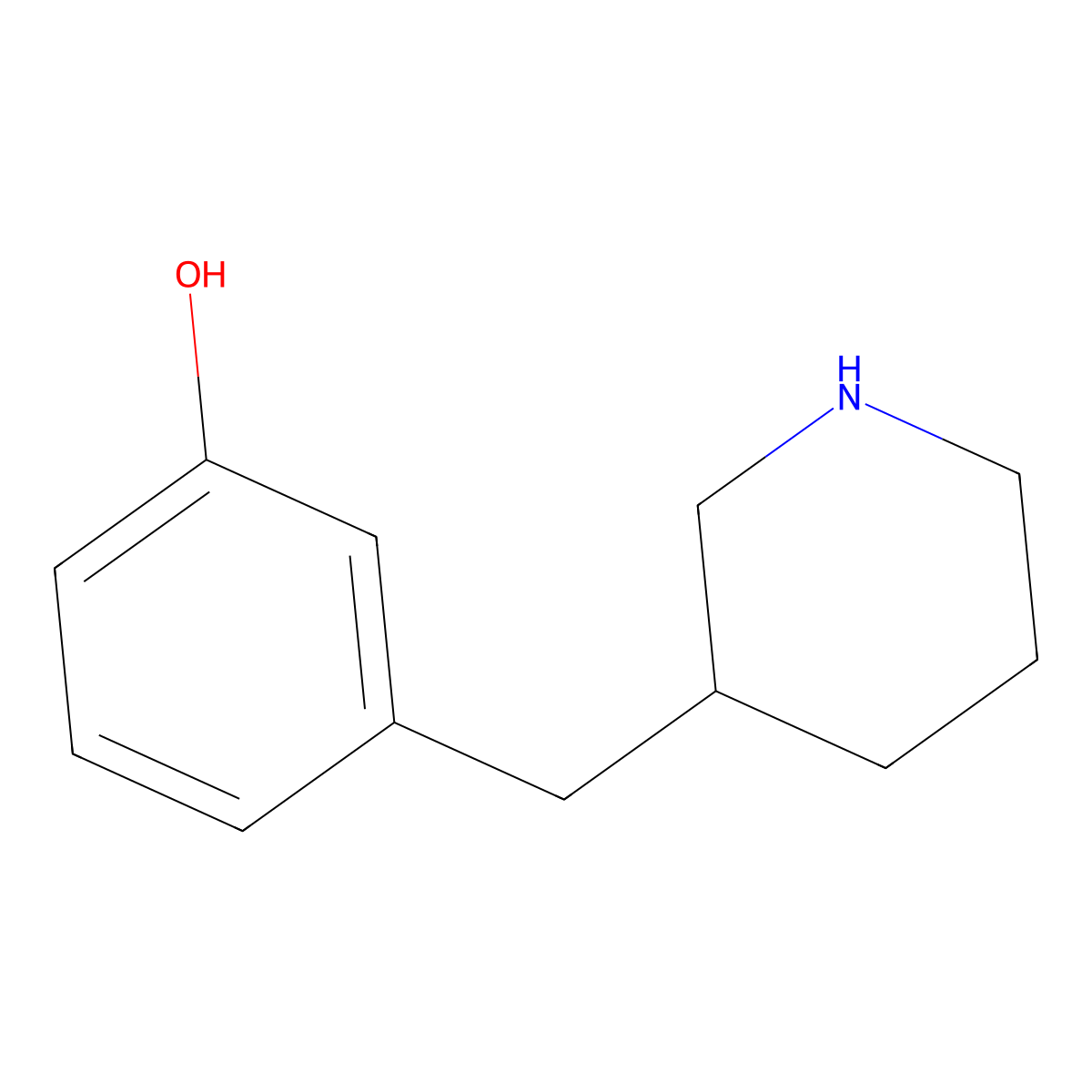 3-[(Piperidin-3-yl)methyl]phenol molecular structure, CAS 1337641-97-0