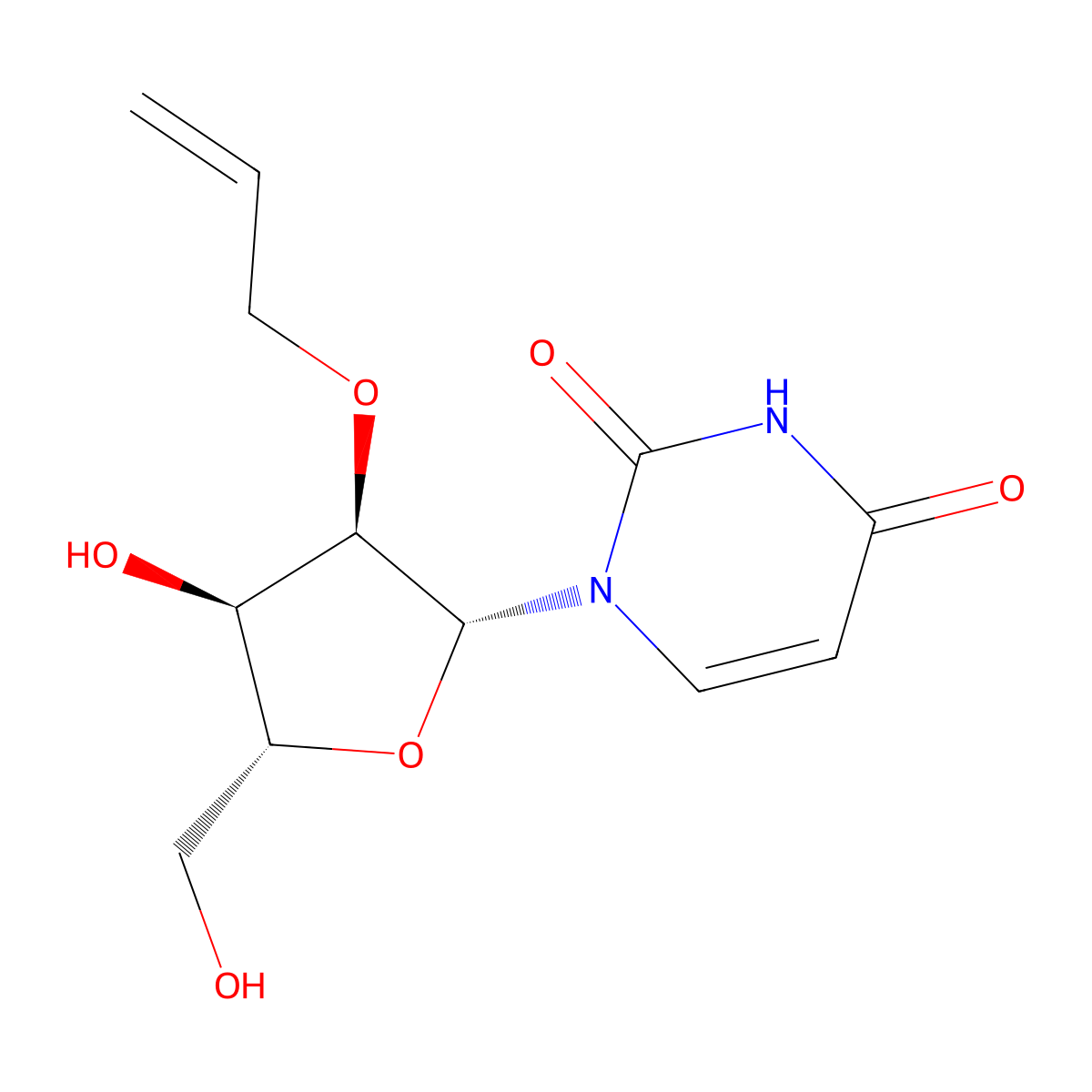2'-O-Allyluridine molecular structure, CAS 133766-24-2