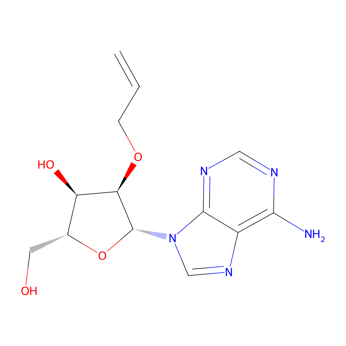 2'-O-Allyladenosine molecular structure, CAS 133766-26-4