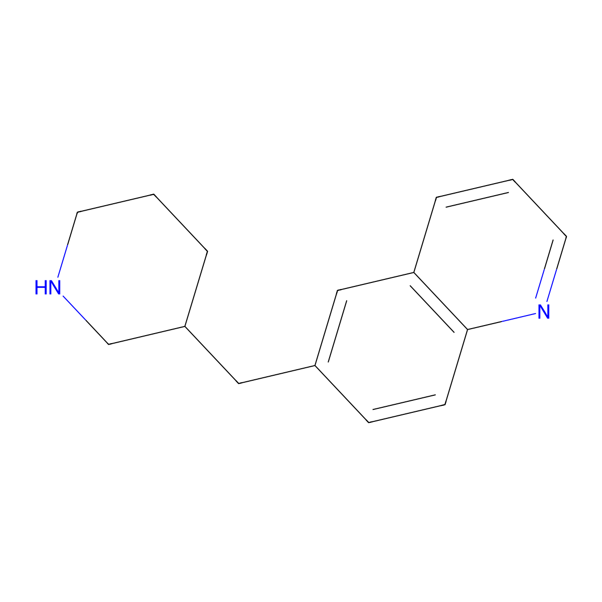 6-(Piperidin-3-ylmethyl)quinoline molecular structure, CAS 1337669-49-4