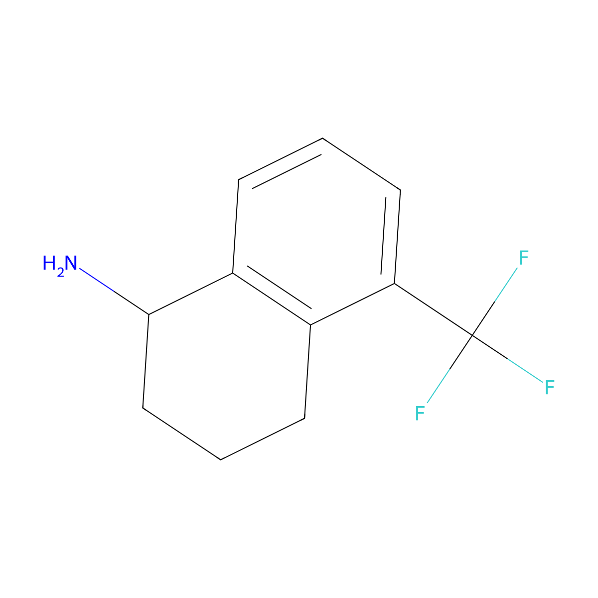 1,2,3,4-Tetrahydro-5-(trifluoromethyl)-1-naphthalenamine molecular structure, CAS 1337692-68-8