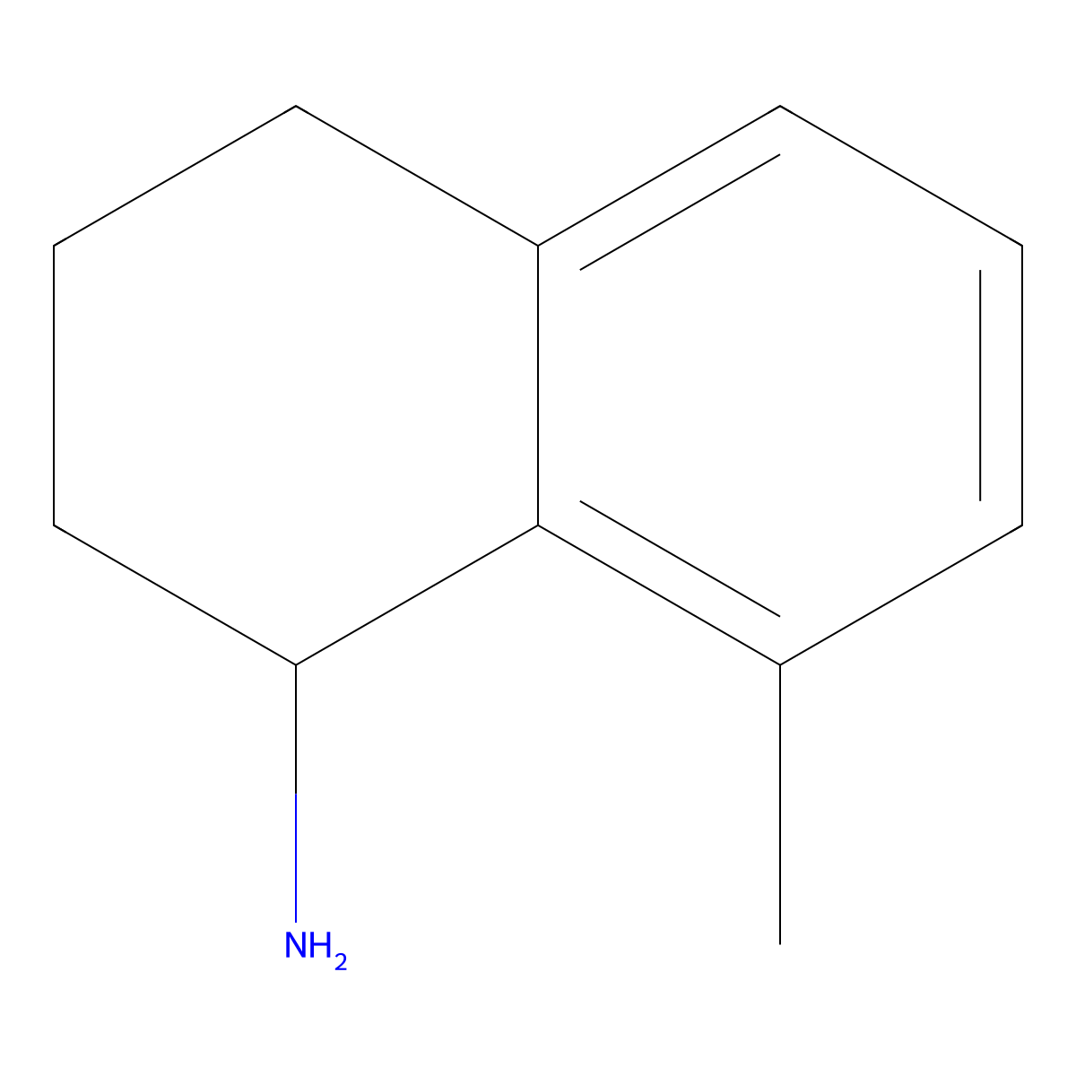 8-Methyl-1,2,3,4-tetrahydronaphthalen-1-amine molecular structure, CAS 1337693-63-6