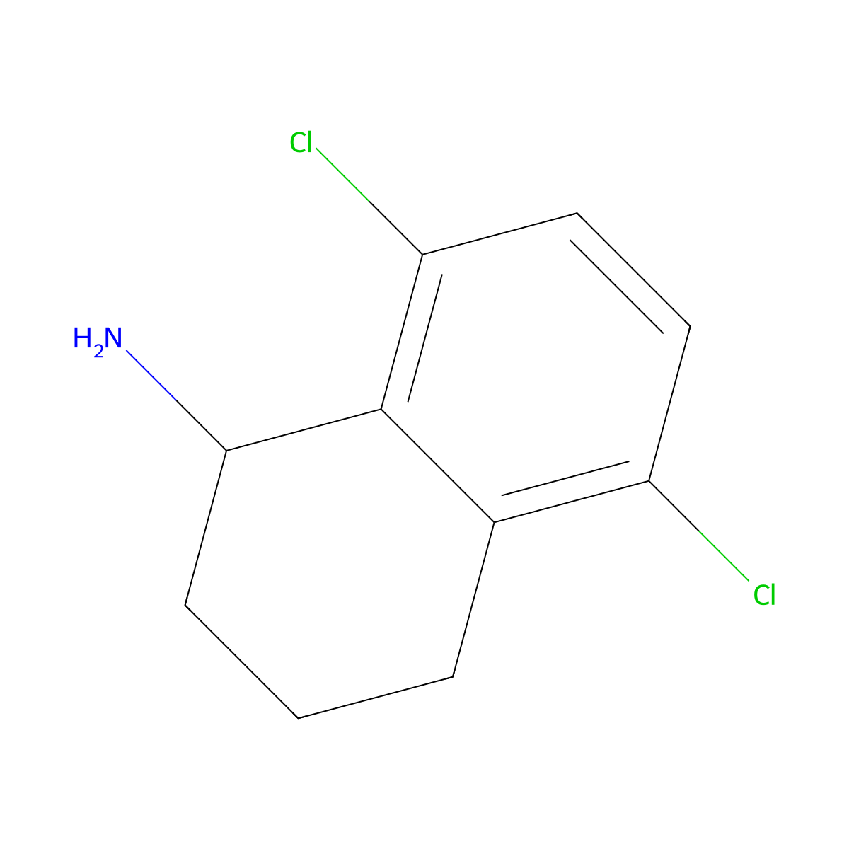 5,8-Dichloro-1,2,3,4-tetrahydronaphthalen-1-amine molecular structure, CAS 1337708-30-1