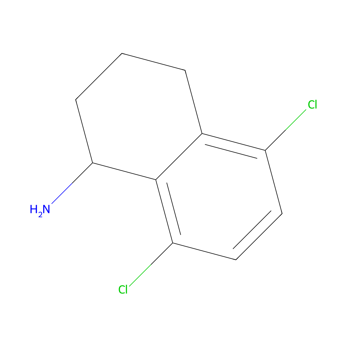 5,8-Dichloro-1,2,3,4-tetrahydronaphthalen-1-amine molecular structure, CAS 1337708-30-1