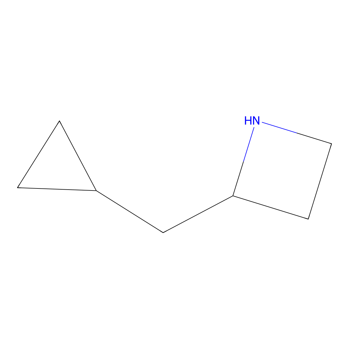 2-(Cyclopropylmethyl)azetidine molecular structure, CAS 1337713-50-4