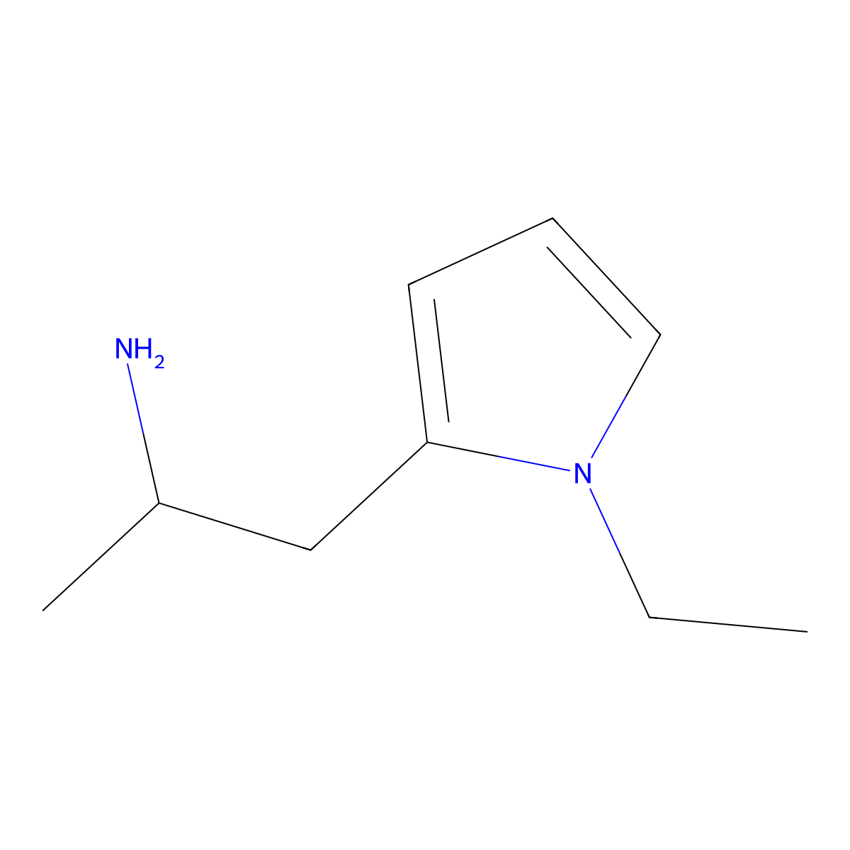 1-(1-ethyl-1H-pyrrol-2-yl)propan-2-amine molecular structure, CAS 1337781-85-7