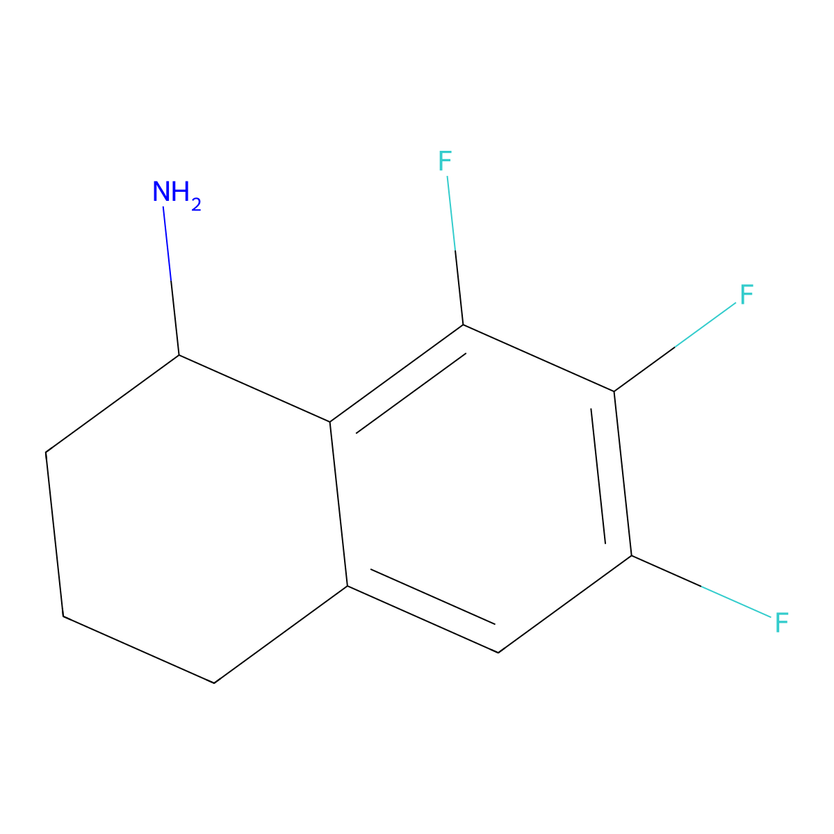 6,7,8-Trifluoro-1,2,3,4-tetrahydronaphthalen-1-amine molecular structure, CAS 1337794-65-6