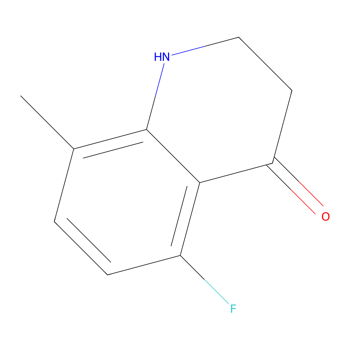 5-Fluoro-8-methyl-1,2,3,4-tetrahydroquinolin-4-one molecular structure, CAS 1337833-73-4