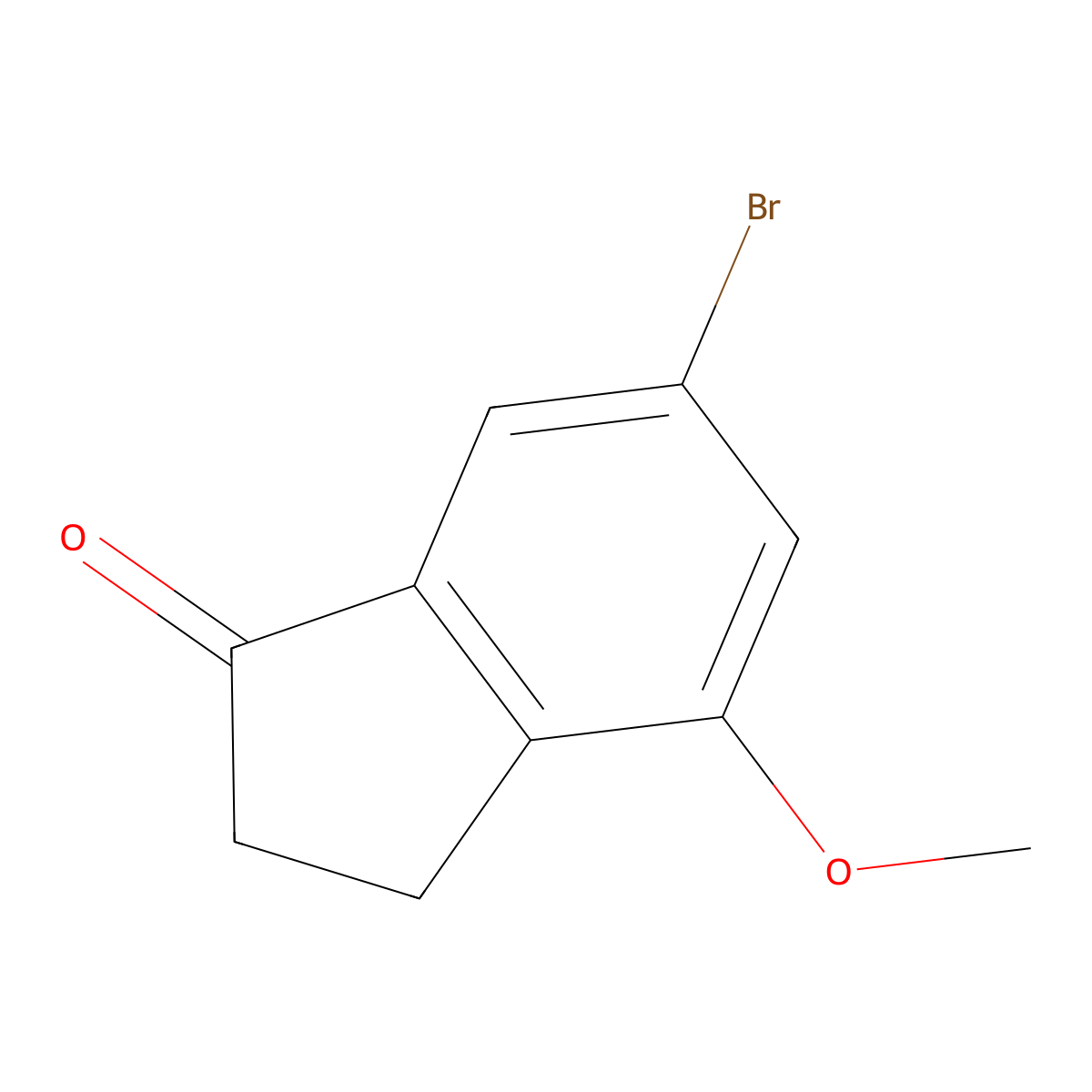 6-Bromo-4-methoxy-indan-1-one molecular structure, CAS 1337834-93-1