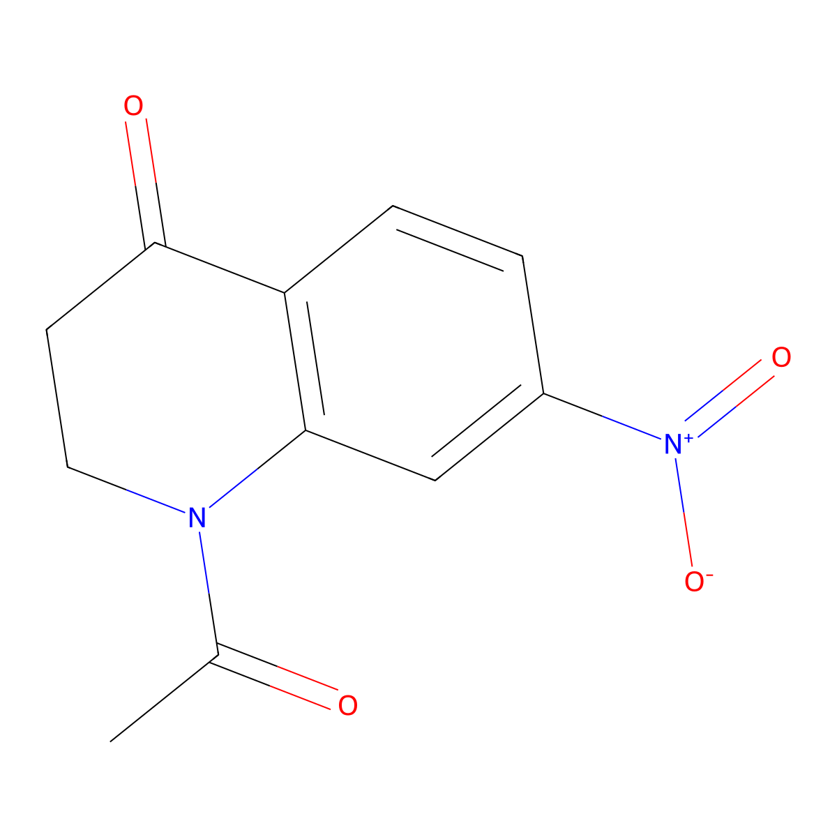 1-Acetyl-7-nitro-1,2,3,4-tetrahydroquinolin-4-one molecular structure, CAS 1337838-04-6
