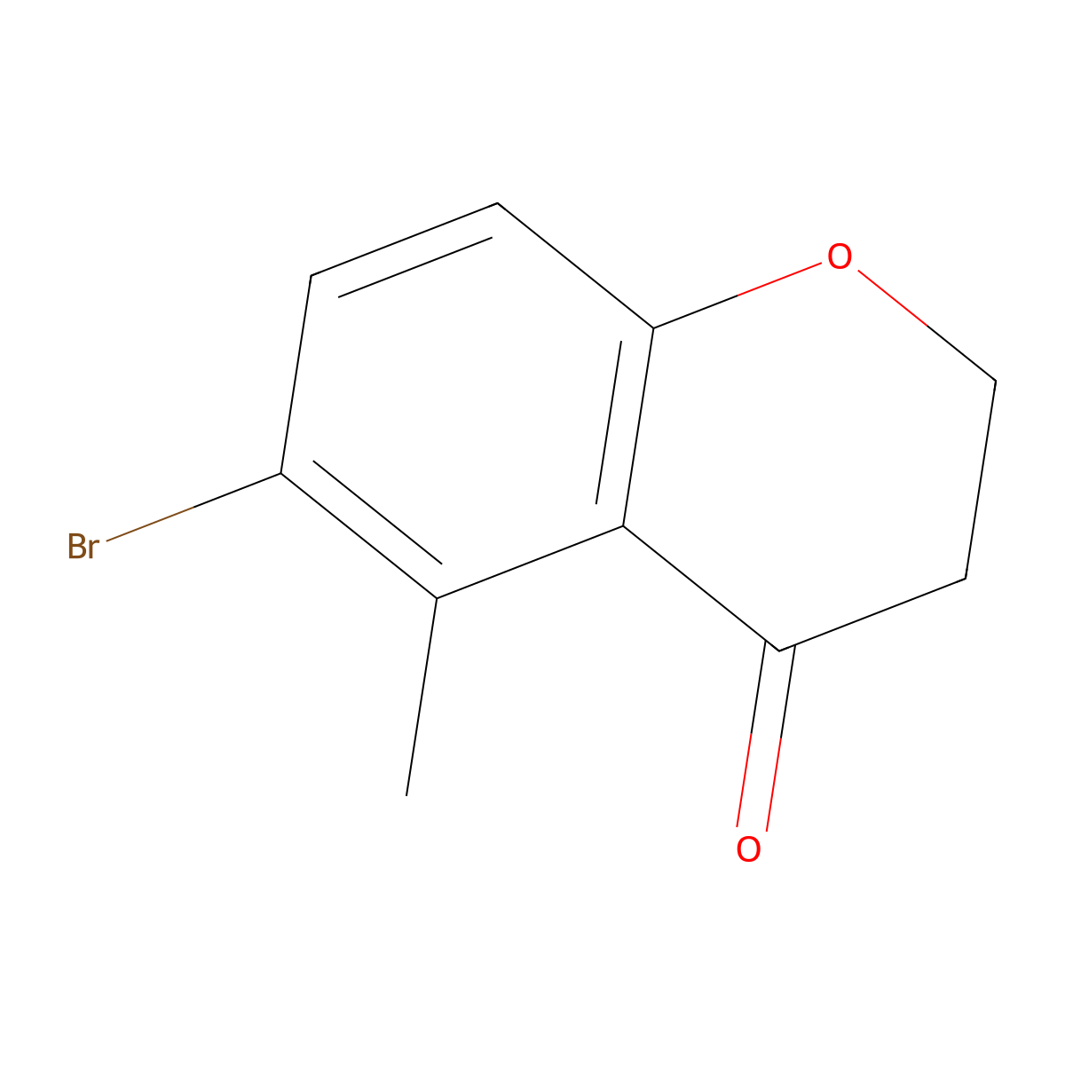 6-Bromo-5-methylchroman-4-one molecular structure, CAS 1337838-55-7