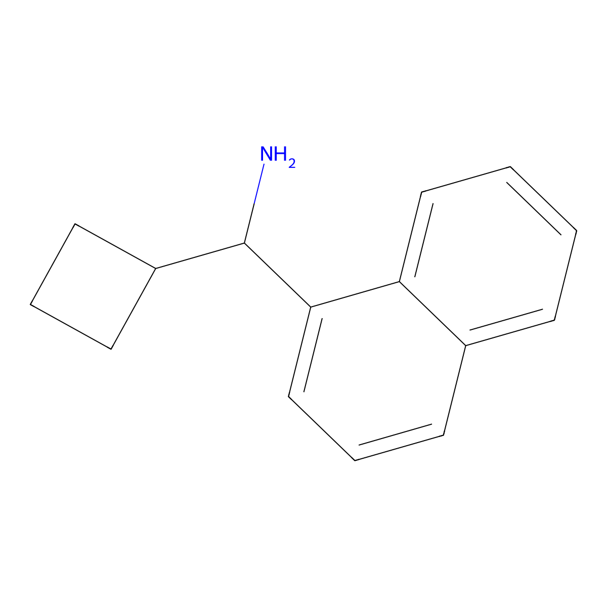 Cyclobutyl(naphthalen-1-yl)methanamine molecular structure, CAS 1337838-80-8