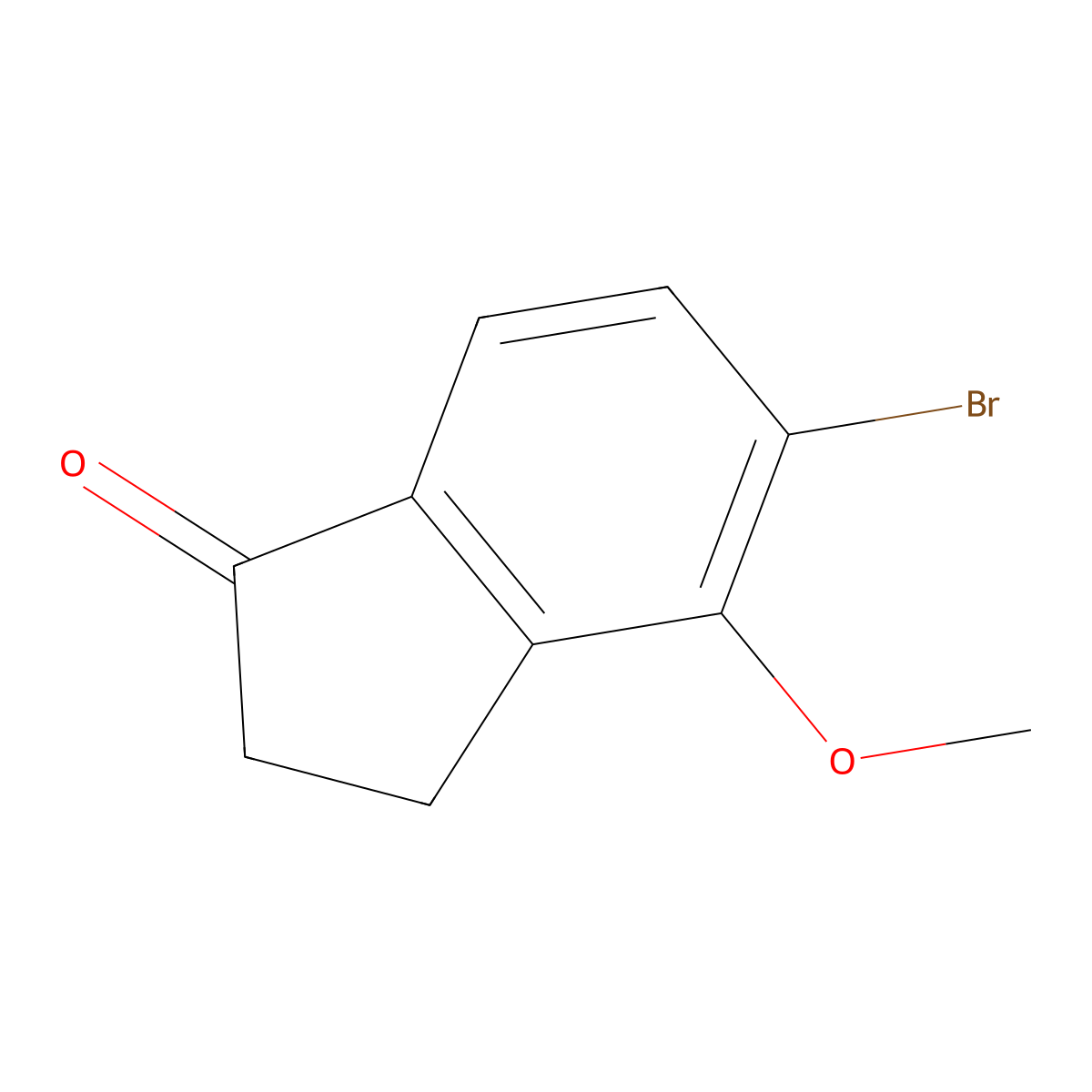 5-Bromo-4-methoxy-indan-1-one molecular structure, CAS 1337840-44-4