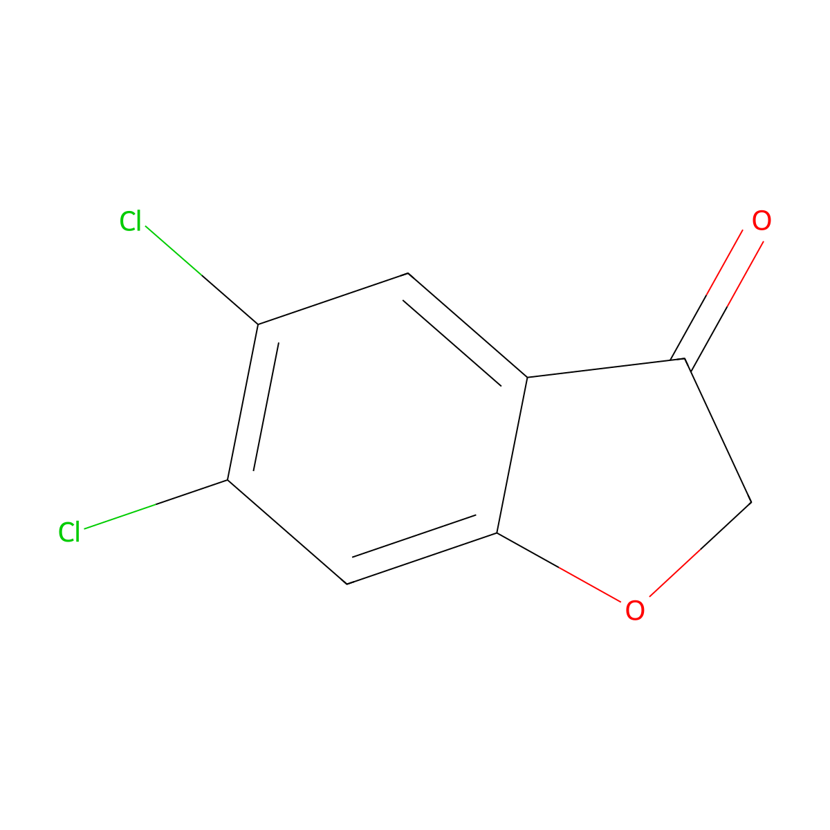 5,6-Dichlorobenzofuran-3-one molecular structure, CAS 1337842-14-4