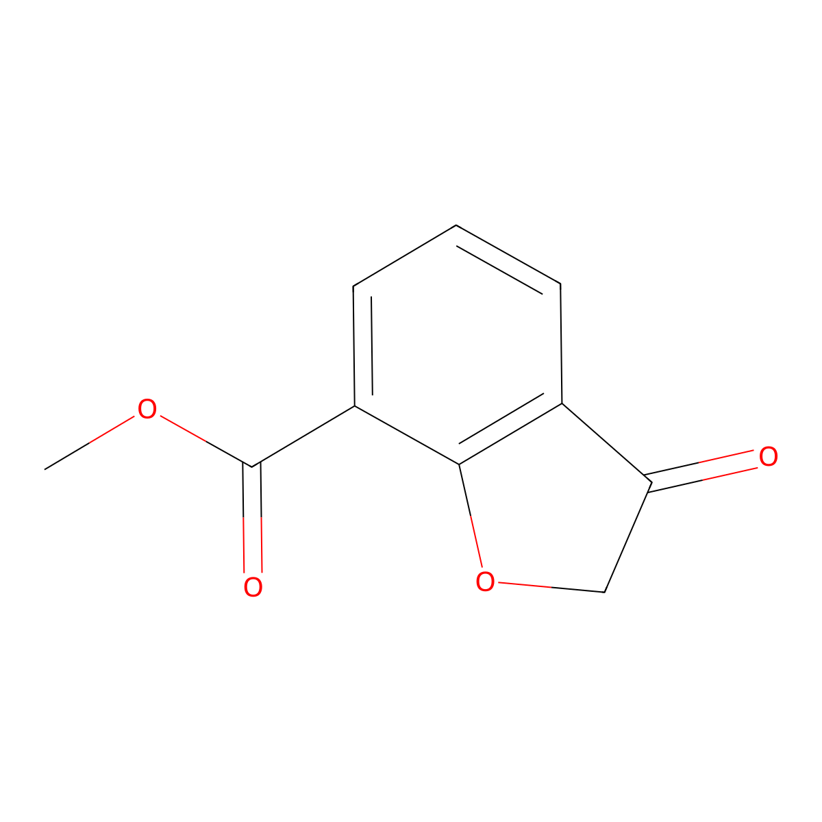 Methyl 3-oxo-2,3-dihydrobenzofuran-7-carboxylate molecular structure, CAS 1337851-11-2