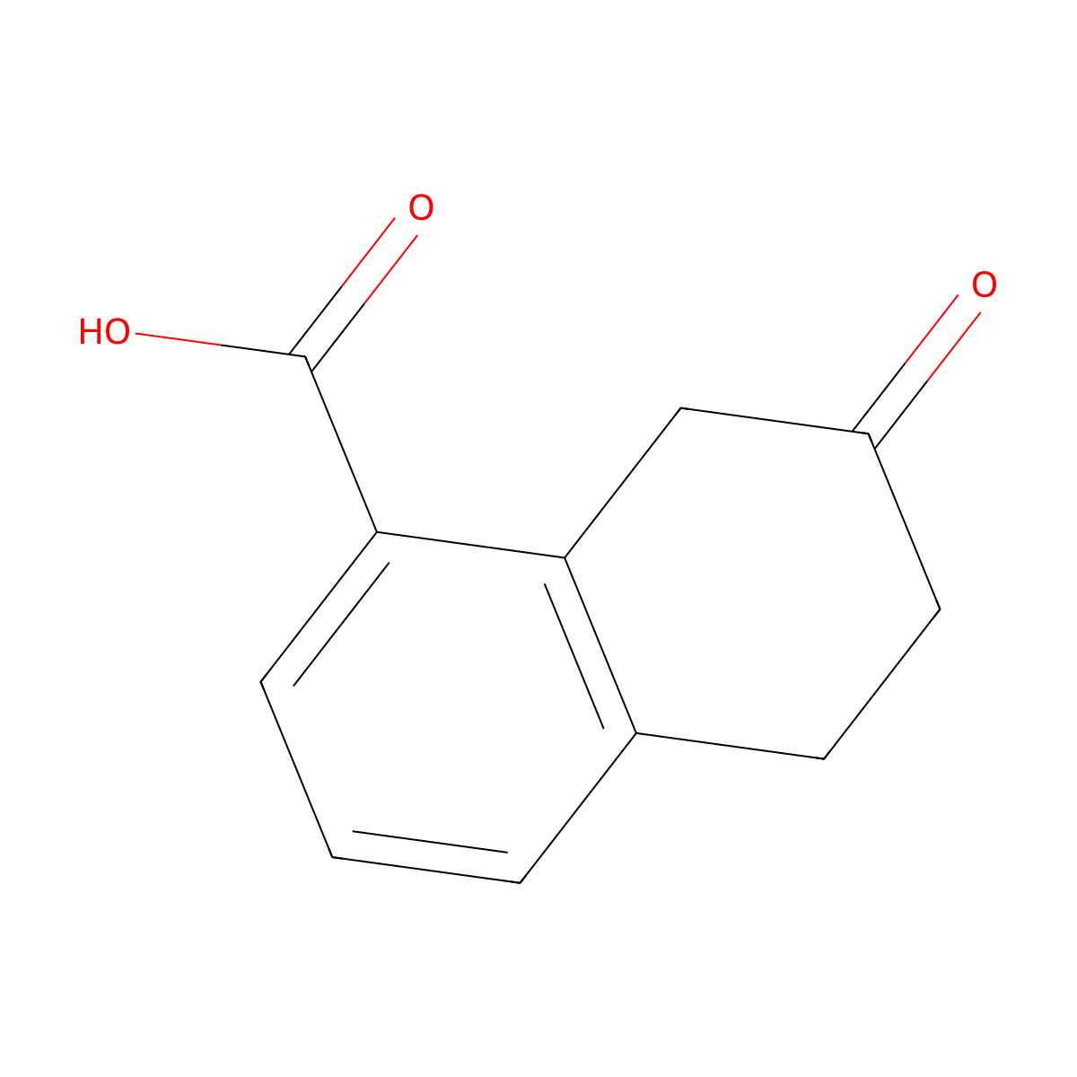7-Oxo-5,6,7,8-tetrahydronaphthalene-1-carboxylic acid molecular structure, CAS 1337854-00-8
