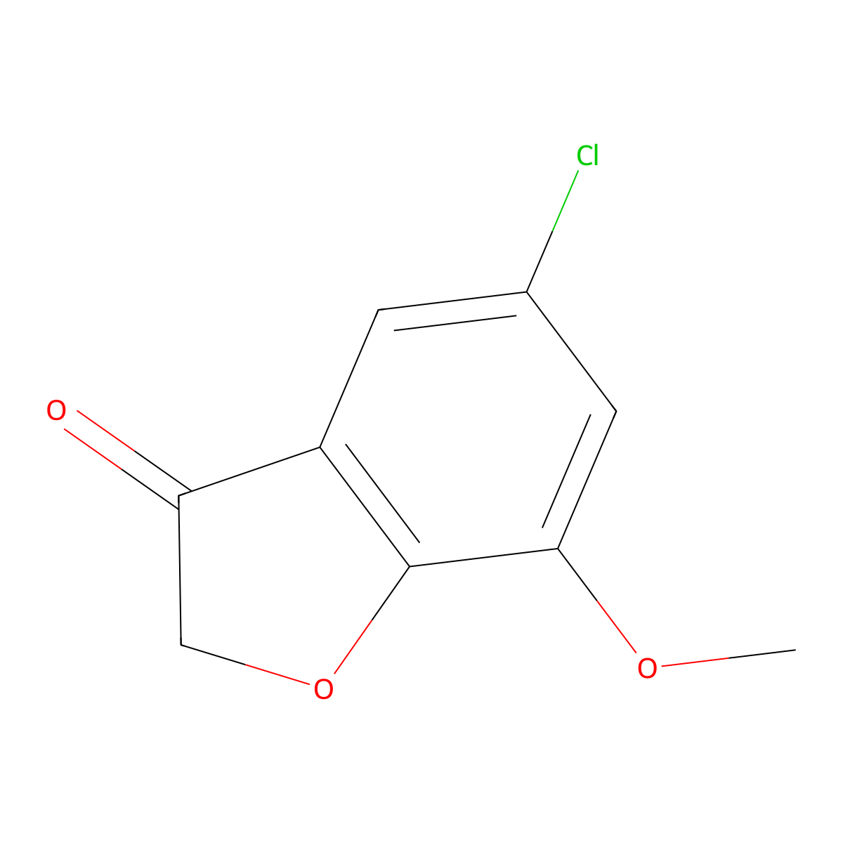 5-Chloro-7-methoxy-2,3-dihydro-1-benzofuran-3-one molecular structure, CAS 1337859-47-8