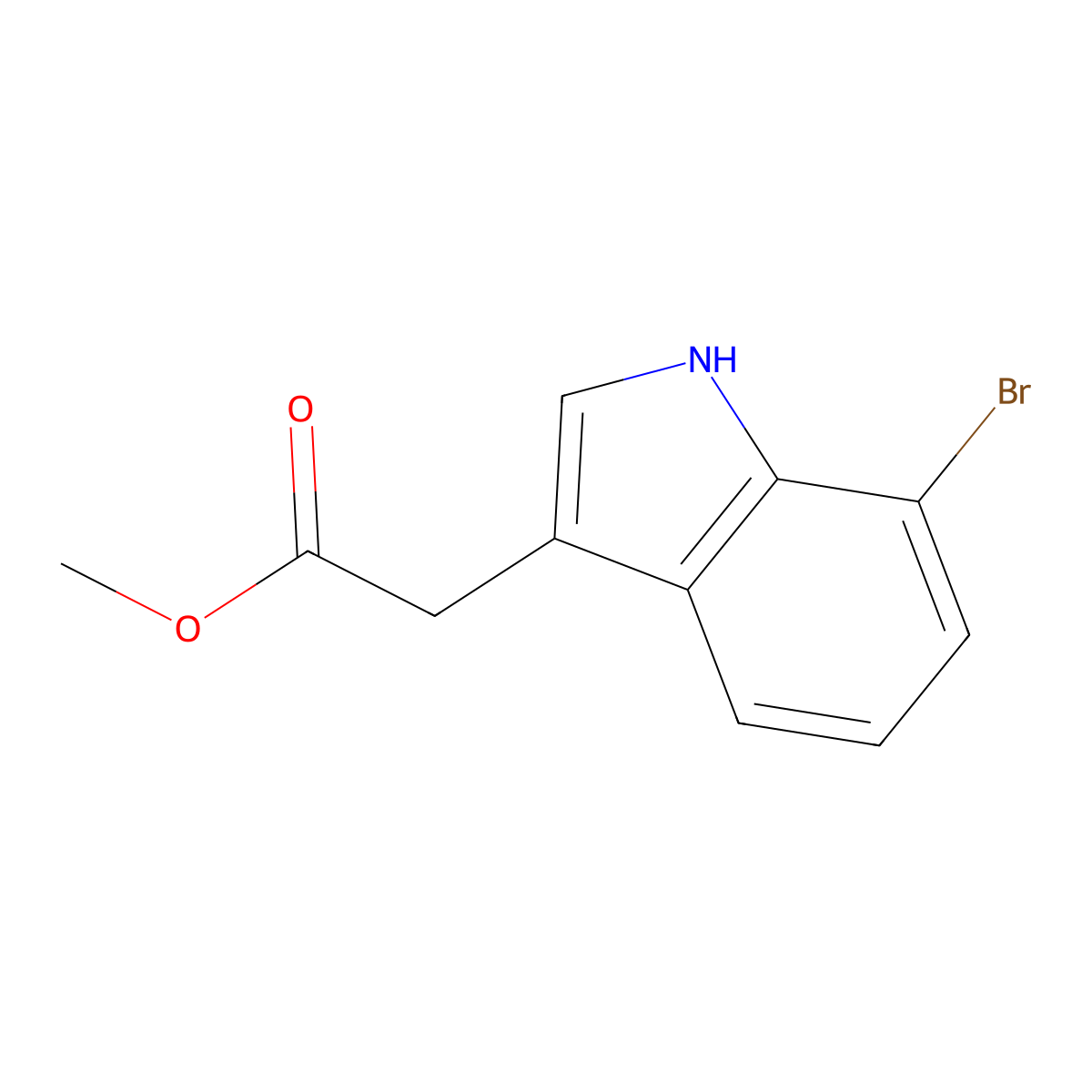 Methyl 7-Bromoindole-3-acetate molecular structure, CAS 1337870-81-1