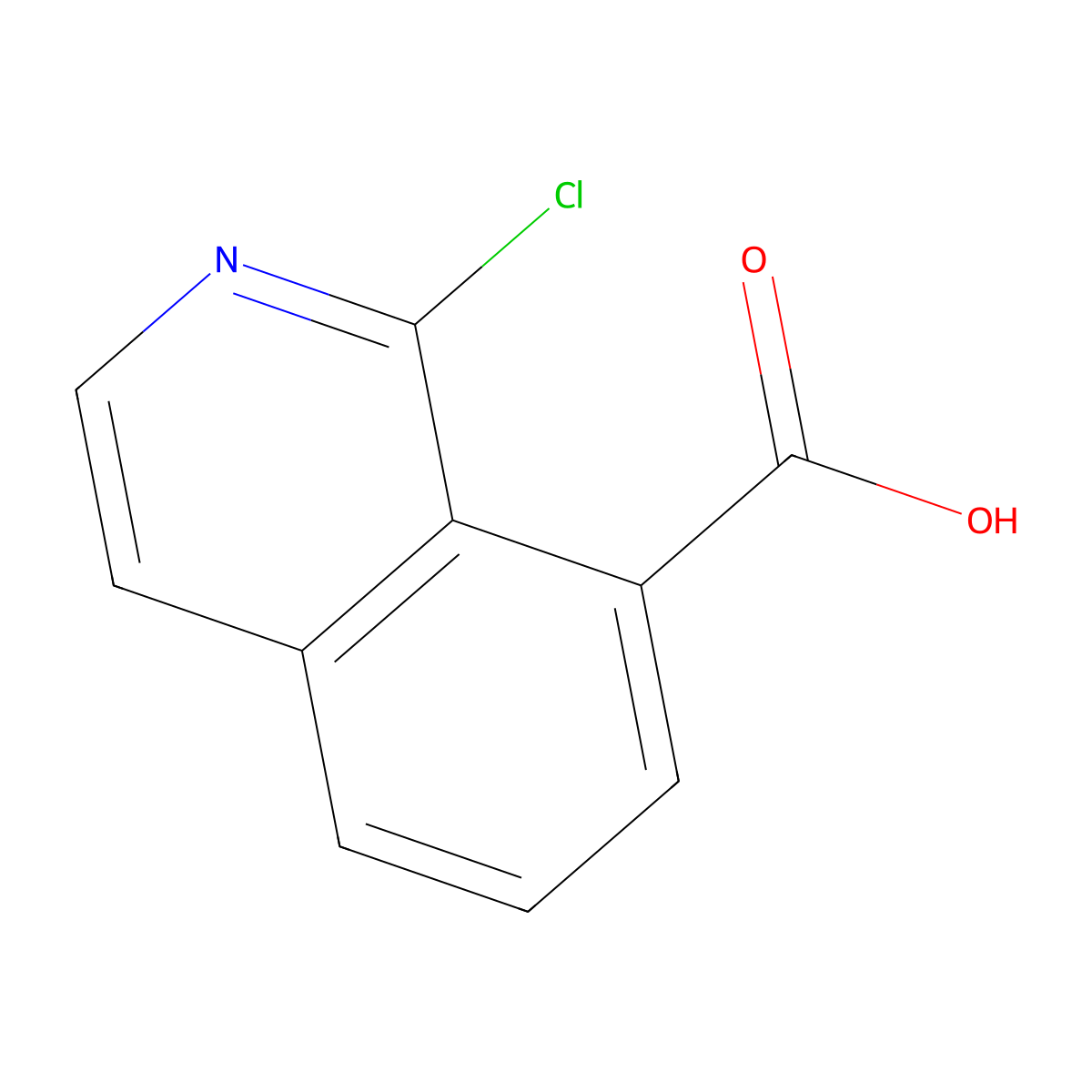 1-Chloroisoquinoline-8-carboxylic acid molecular structure, CAS 1337879-52-3