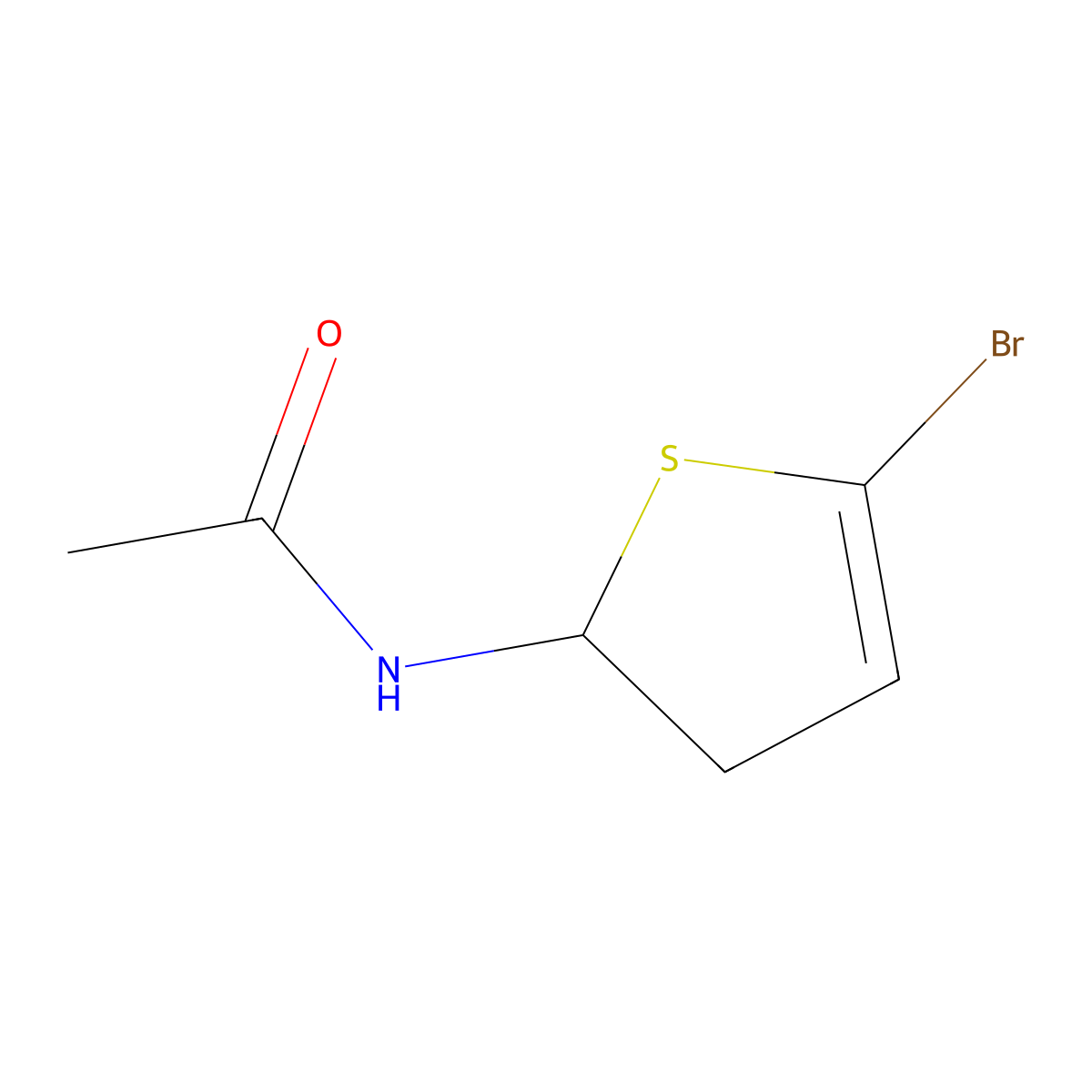 N-(5-Bromo-2,3-dihydrothiophen-2-yl)acetamide molecular structure, CAS 1337879-57-8