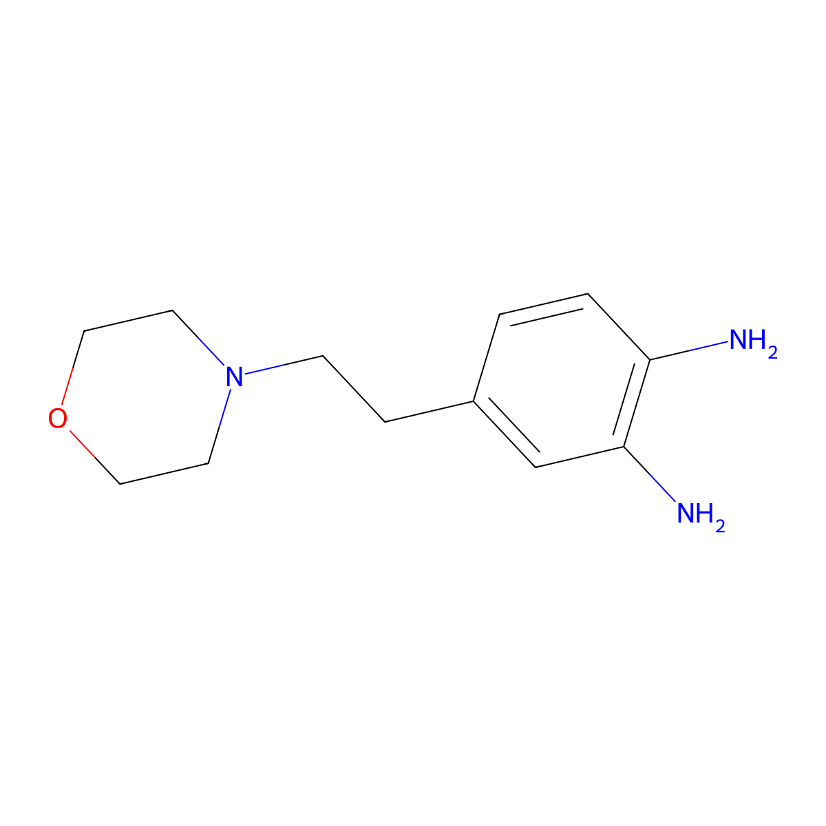 4-(2-Morpholinoethyl)benzene-1,2-diamine molecular structure, CAS 1337880-21-3
