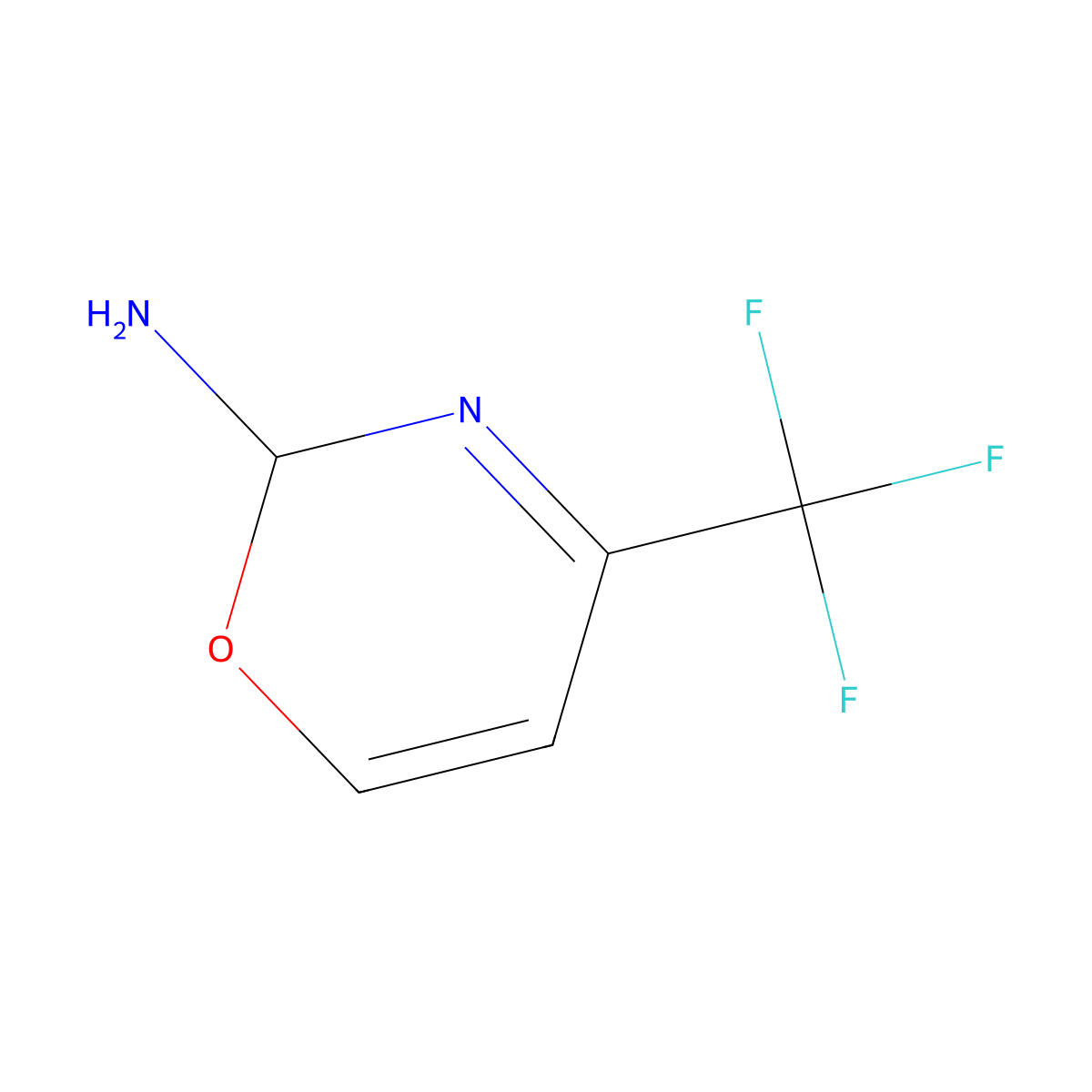 4-(Trifluoromethyl)-2H-1,3-oxazin-2-amine molecular structure, CAS 1337880-26-8