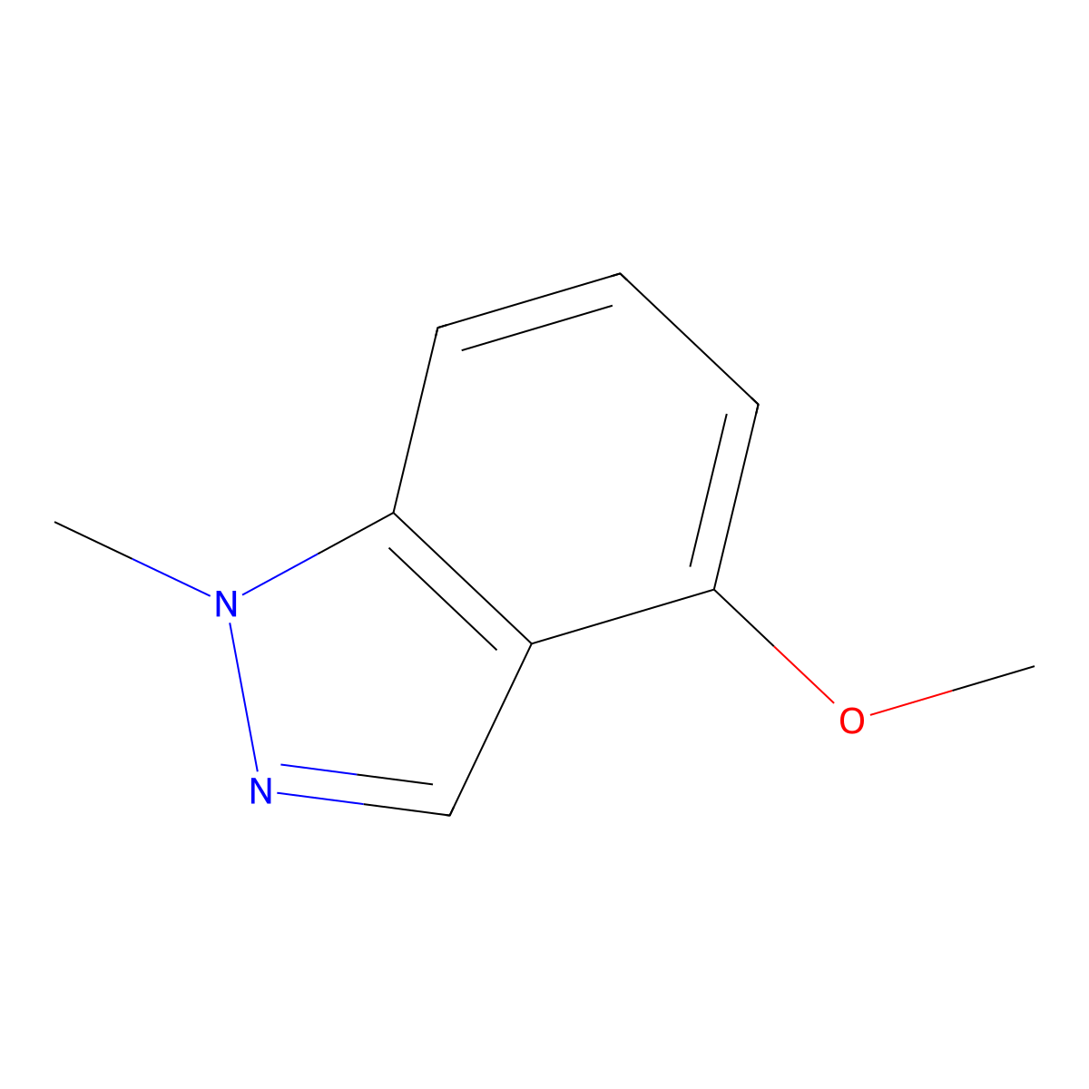 4-Methoxy-1-methyl-1H-indazole molecular structure, CAS 1337880-32-6