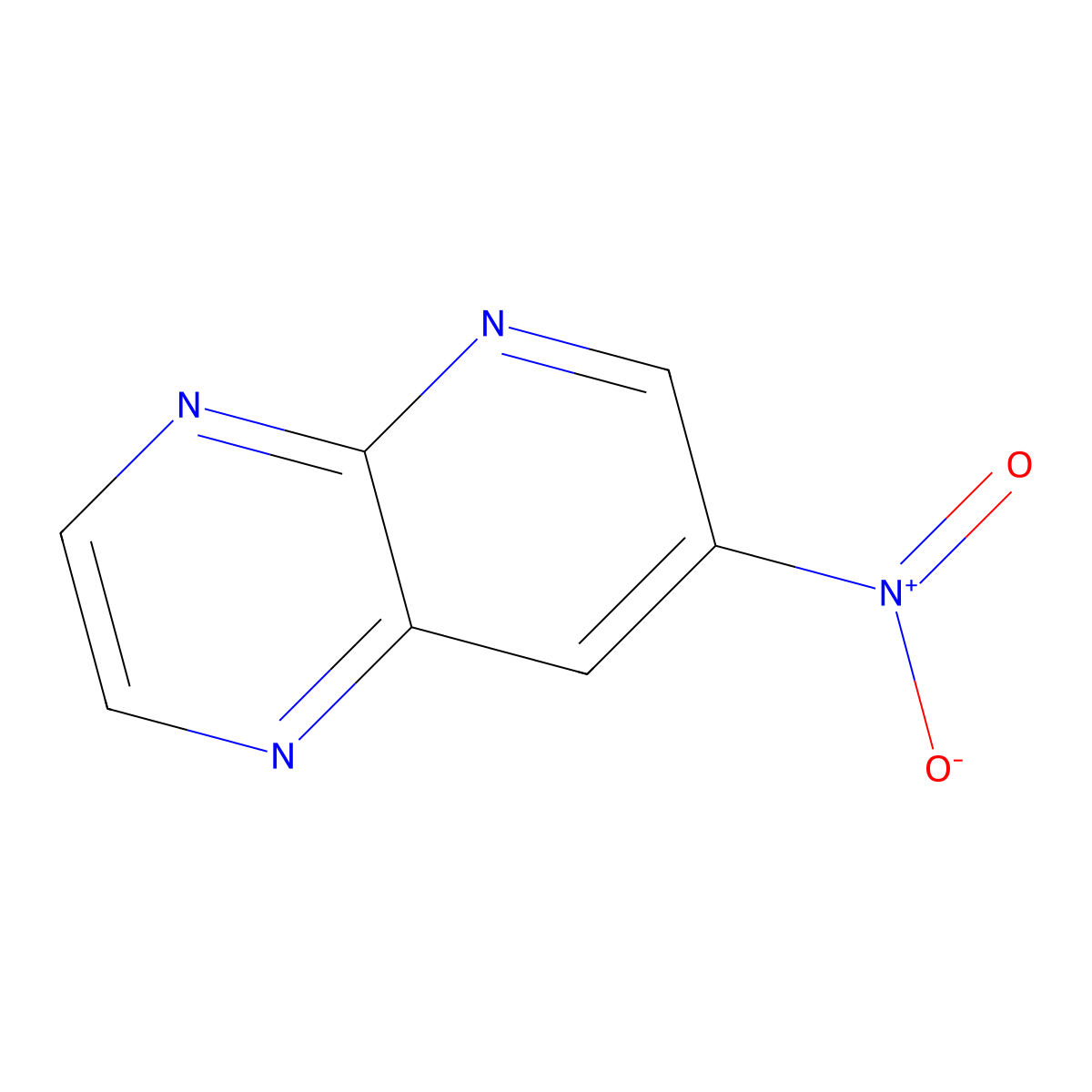 7-Nitropyrido[2,3-b]pyrazine molecular structure, CAS 1337880-33-7