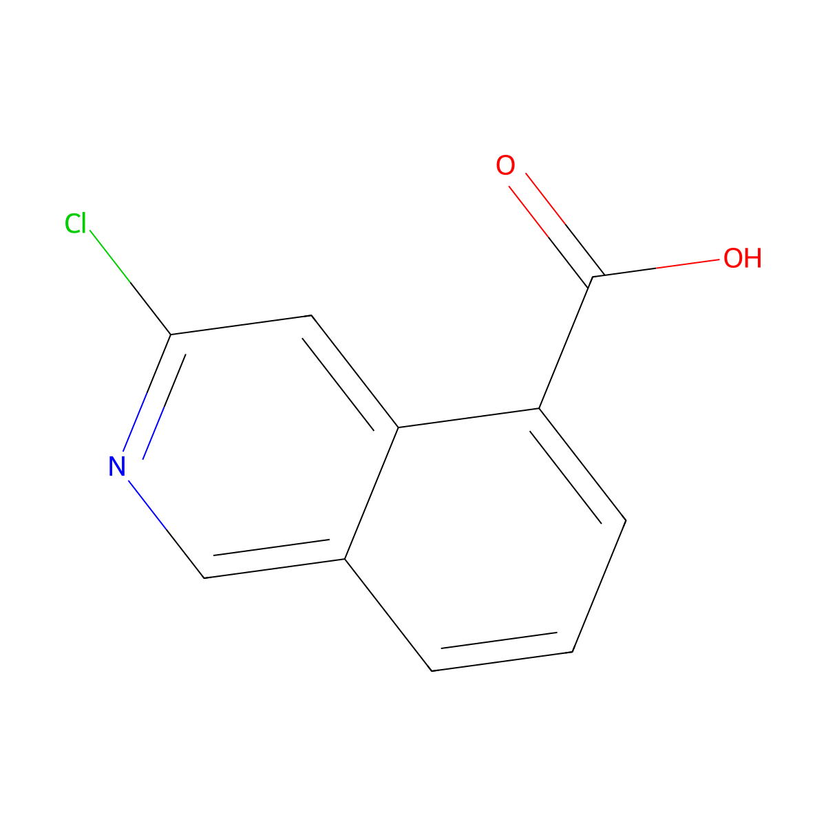 3-Chloroisoquinoline-5-carboxylic acid molecular structure, CAS 1337880-37-1