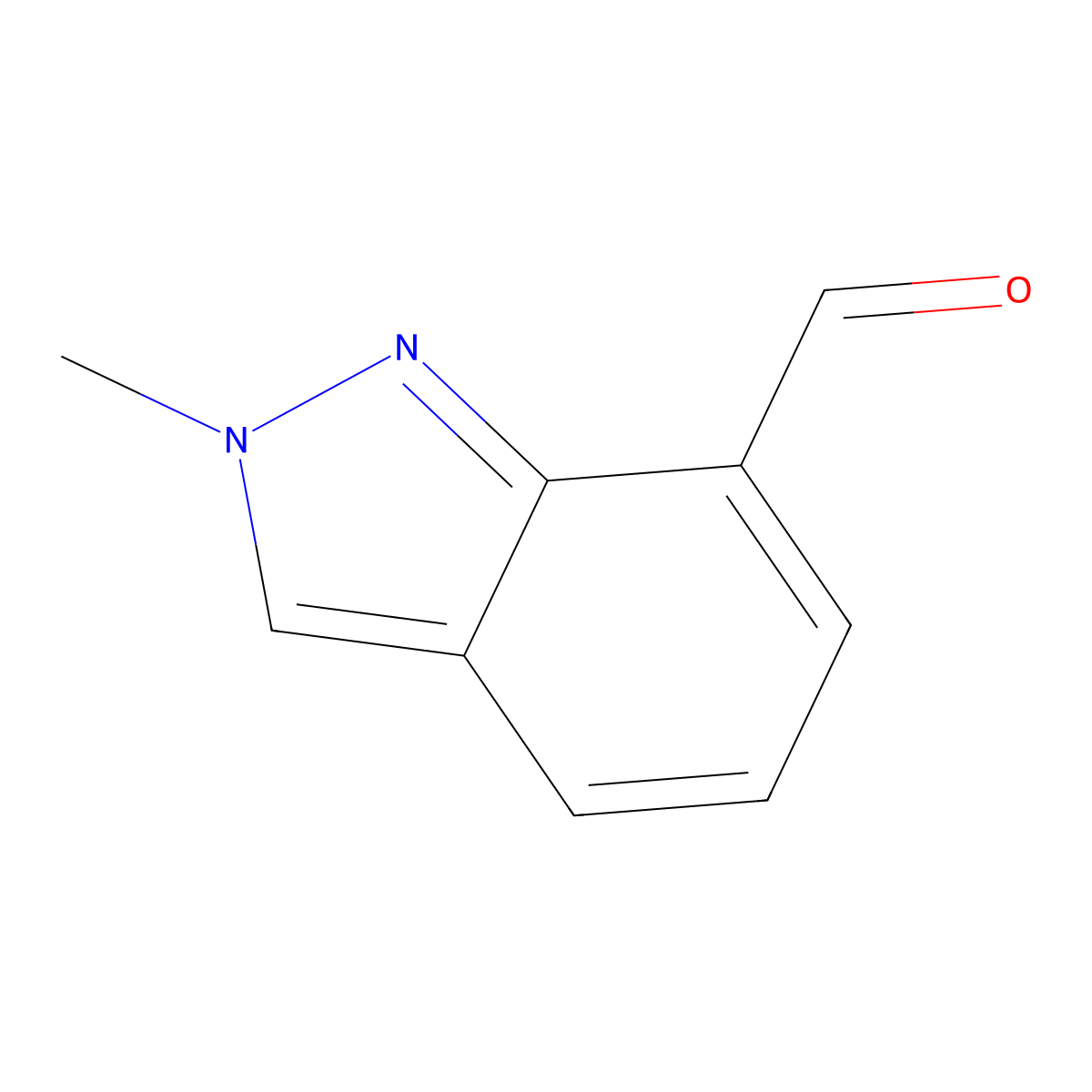 2-Methyl-2H-indazole-7-carboxaldehyde molecular structure, CAS 1337880-42-8