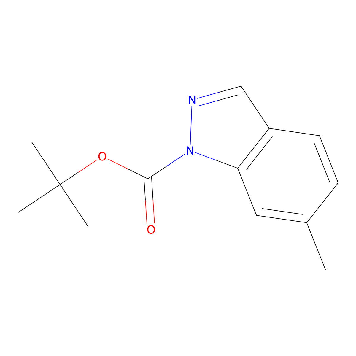 tert-Butyl 6-methyl-1H-indazole-1-carboxylate molecular structure, CAS 1337880-44-0