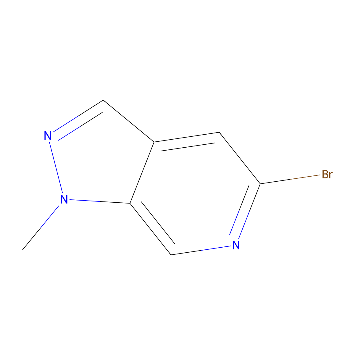 5-Bromo-1-methyl-1H-pyrazolo[3,4-c]pyridine molecular structure, CAS 1337880-46-2