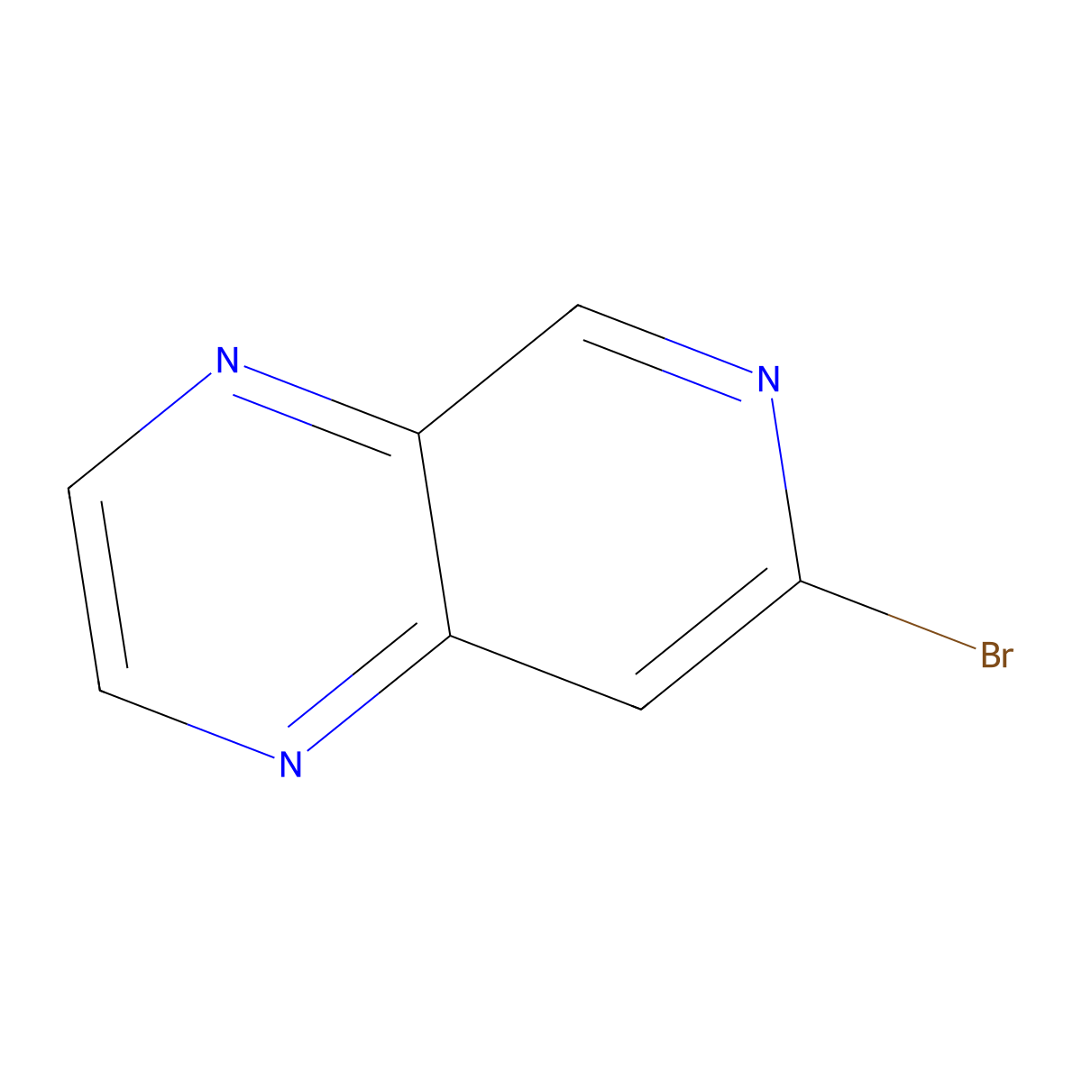 7-Bromopyrido[3,4-b]pyrazine molecular structure, CAS 1337880-74-6