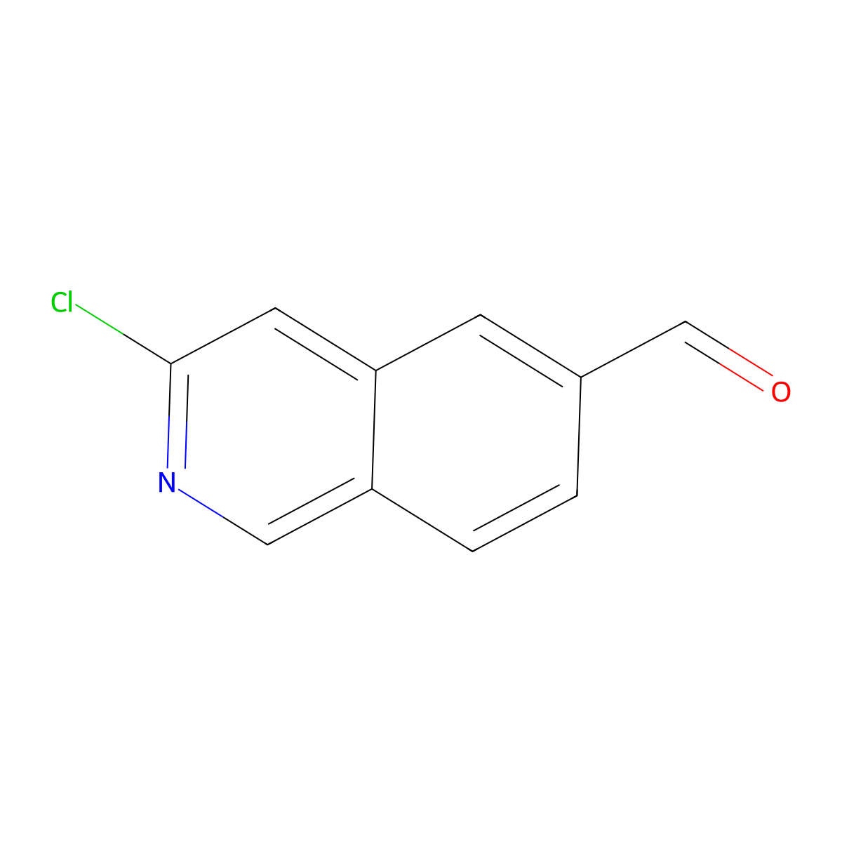 3-Chloroisoquinoline-6-carbaldehyde molecular structure, CAS 1337880-76-8