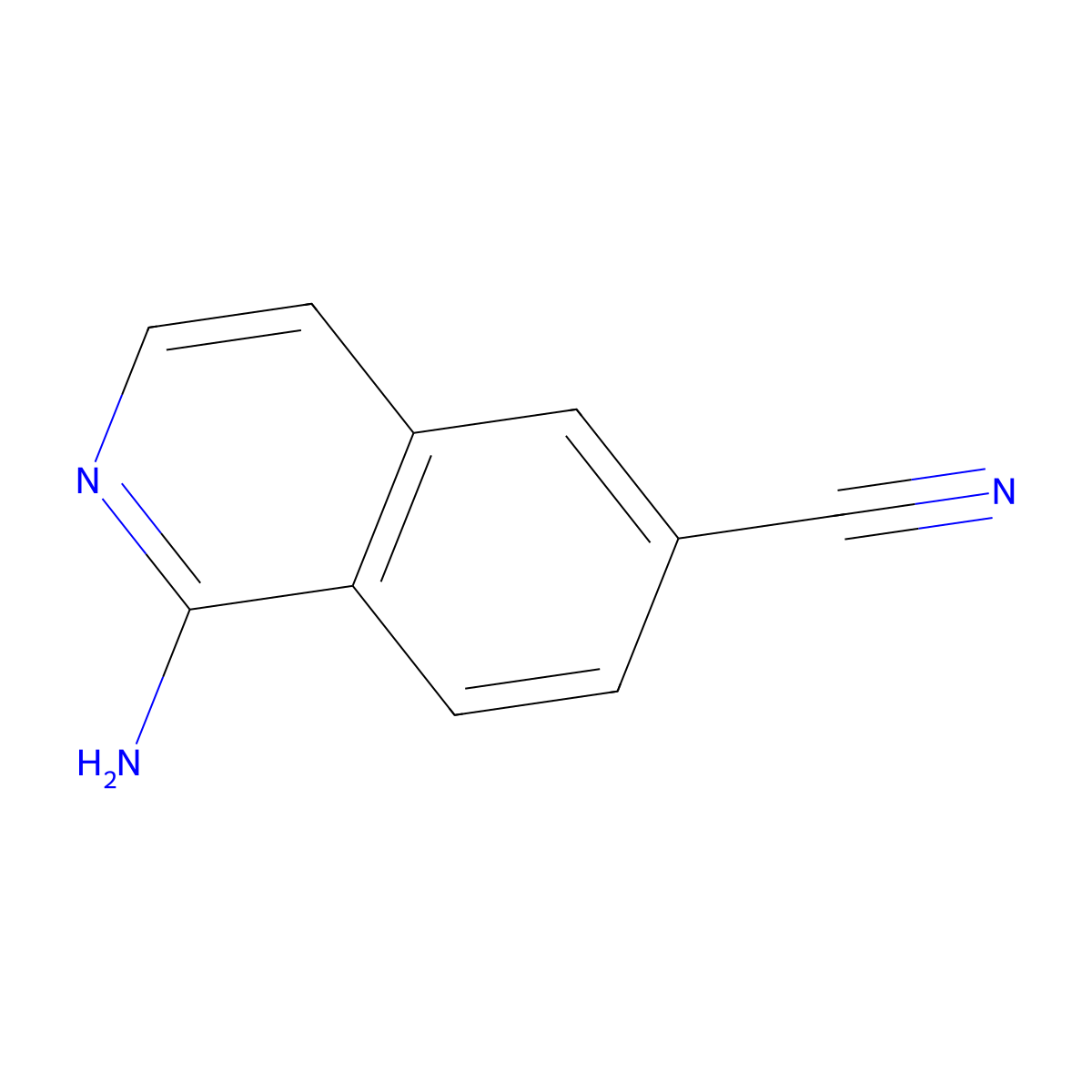1-Aminoisoquinoline-6-carbonitrile molecular structure, CAS 1337880-85-9