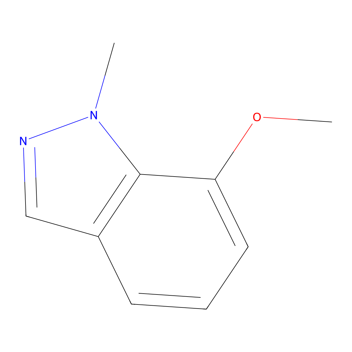 7-Methoxy-1-methyl-1H-indazole molecular structure, CAS 1337880-88-2