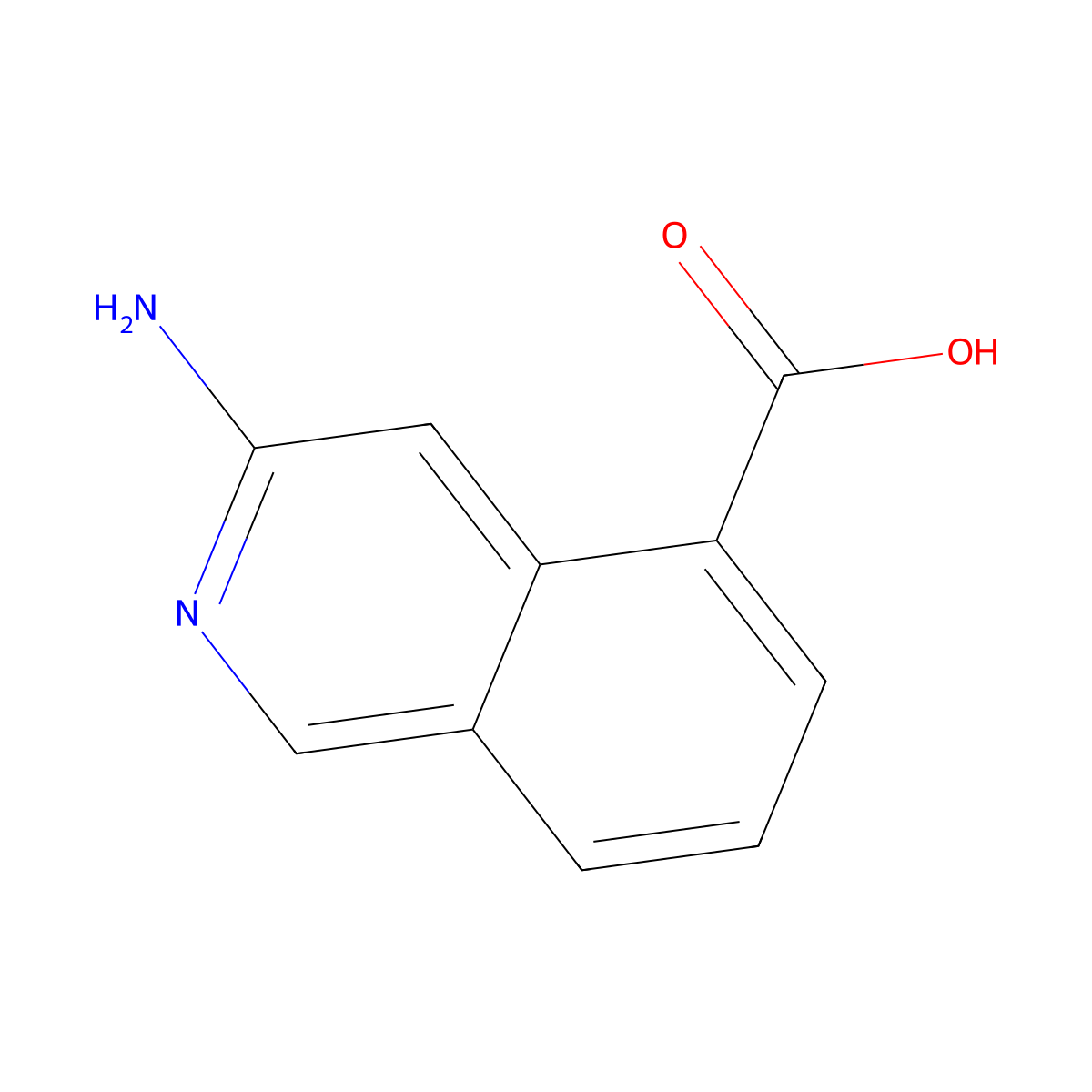3-Aminoisoquinoline-5-carboxylic acid molecular structure, CAS 1337880-90-6