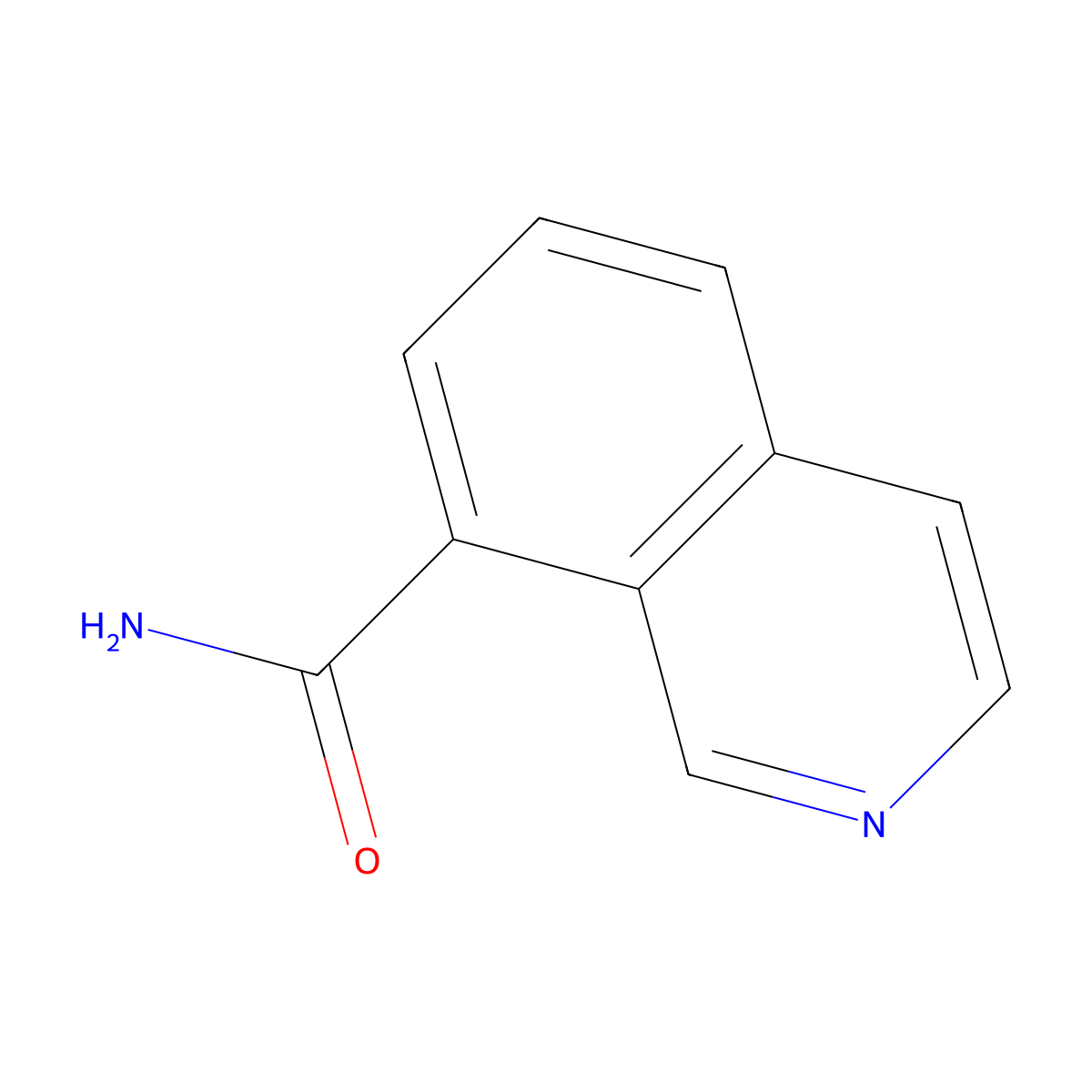 Isoquinoline-8-carboxamide molecular structure, CAS 1337881-25-0