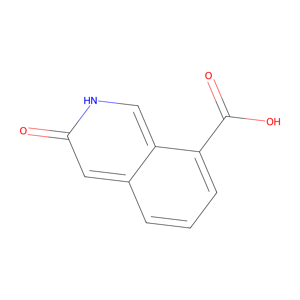 3-Hydroxyisoquinoline-8-carboxylic acid molecular structure, CAS 1337881-30-7